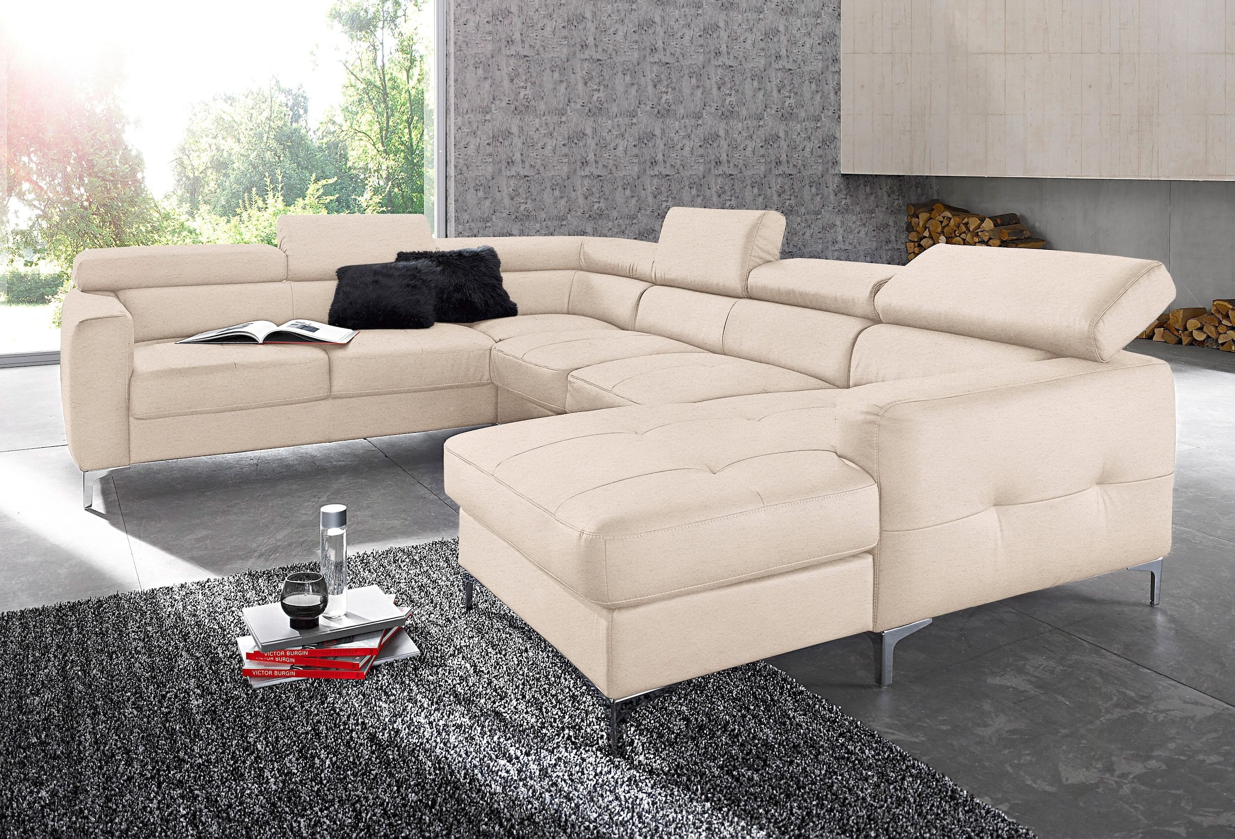 COTTA Polstergarnitur »Sammy« (Set Tiefe der...