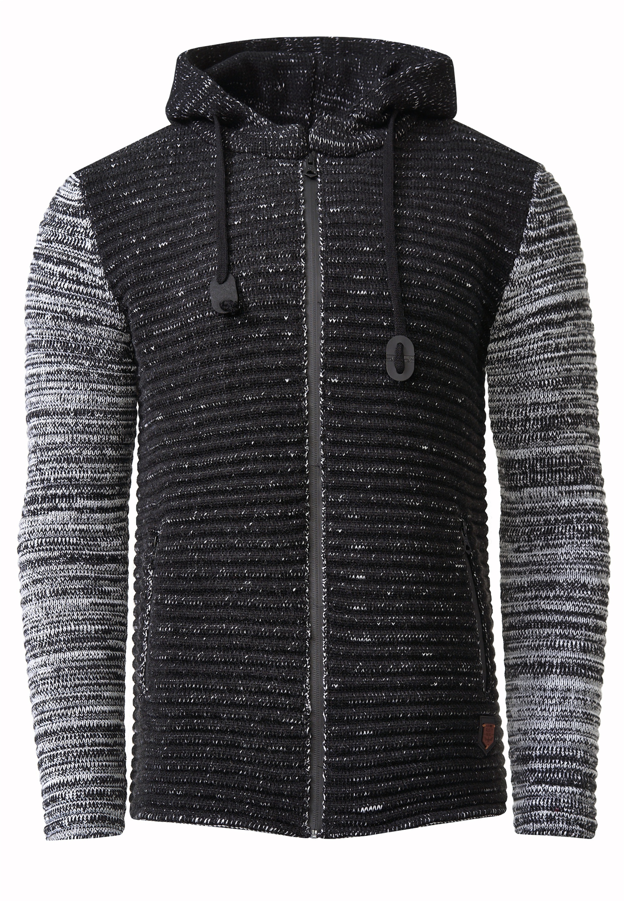 Rusty Neal Strickjacke, mit kuscheliger Kapuze