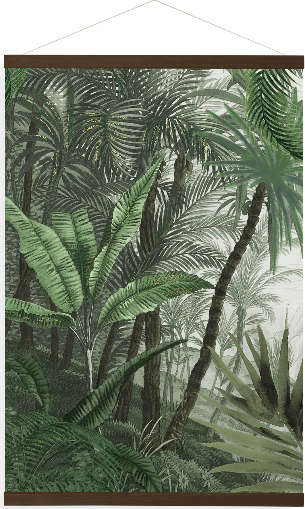 Art for the home Leinwandbild "Jungle Landschaft Grun", (1 St.), Luxus Kake günstig online kaufen