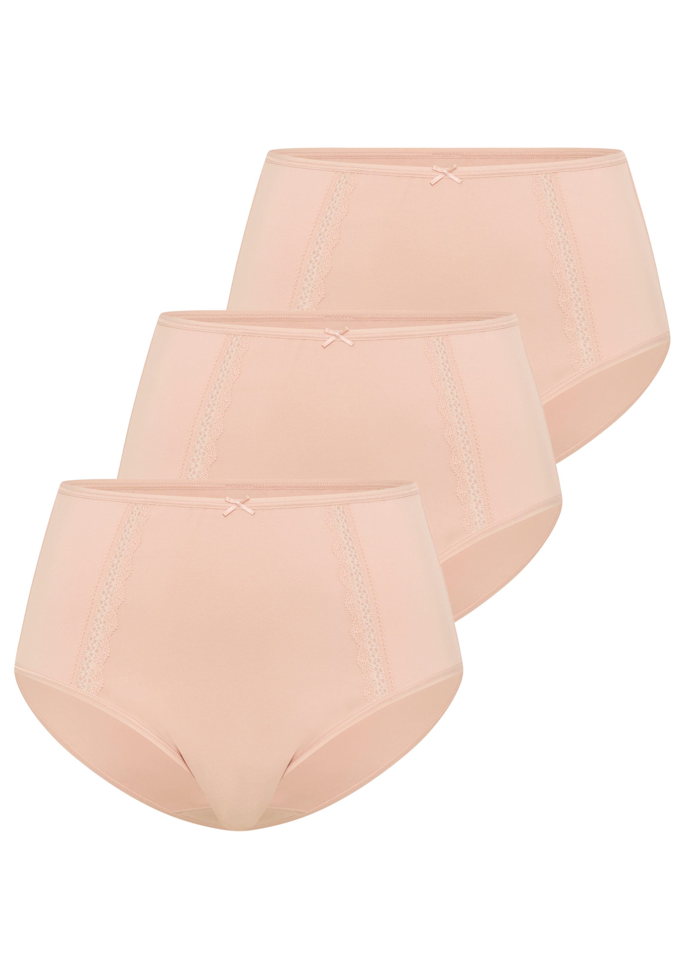 YSABEL MORA Damen Taillenslip, Gr. Lbeige, Obermaterial: 90% Baumwolle, 10% Elasthan, Unterhosen, Spitze, elastisch, weich, formend, Baumwollmix