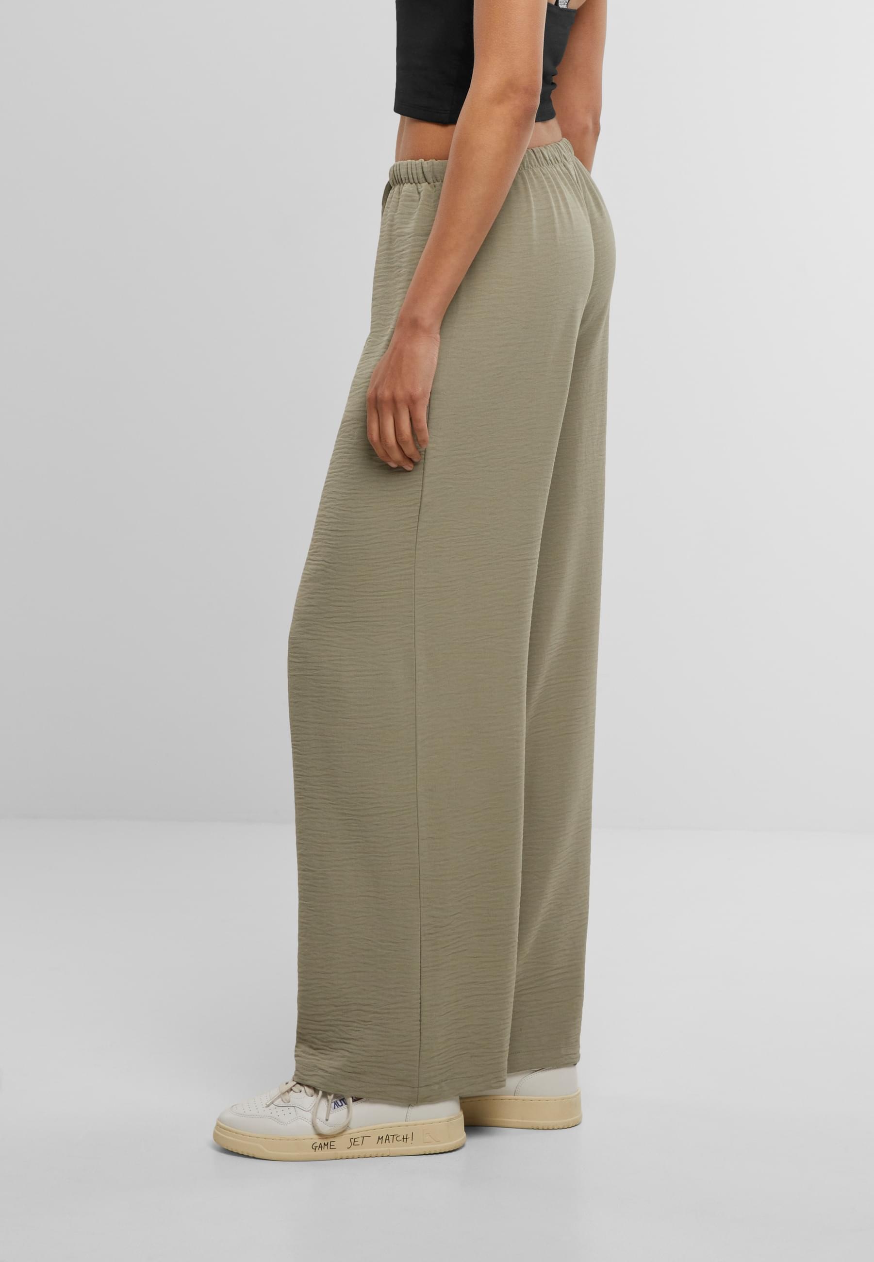 URBAN CLASSICS Stoffhose »Urban Classics Ladies Structured Wideleg Pants«, (1 tlg.)