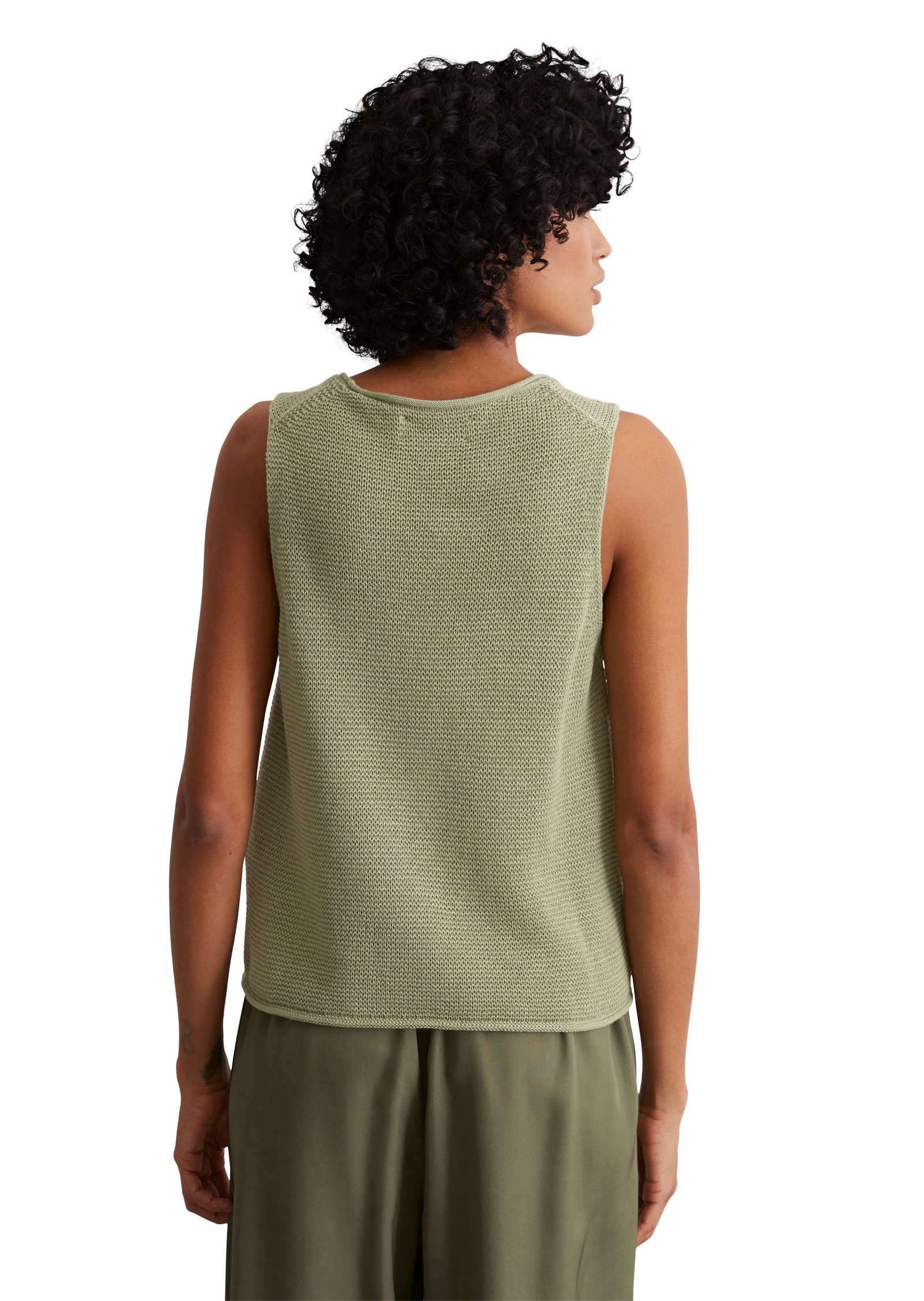 Marc O'Polo V-Ausschnitt-Pullover »aus Heavy-Weight-Organic-Cotton«
