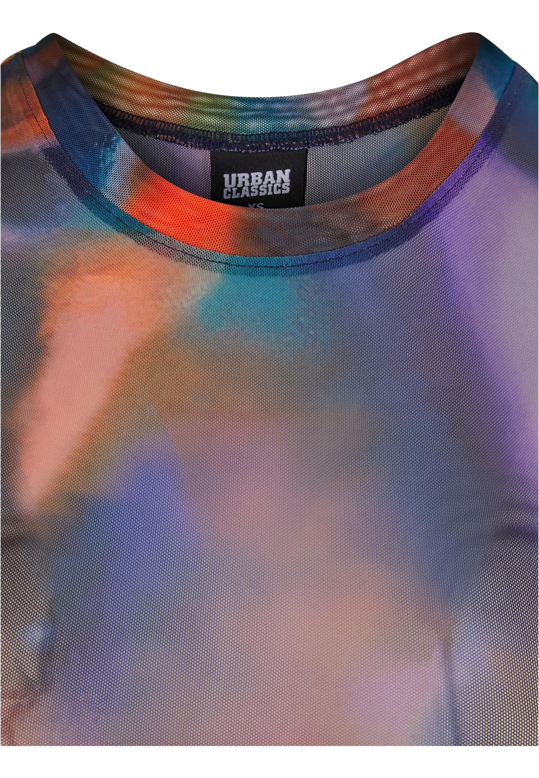 URBAN CLASSICS T-Shirt »Urban Classics Damen Ladies AOP Mesh Tee«, (1 tlg.)