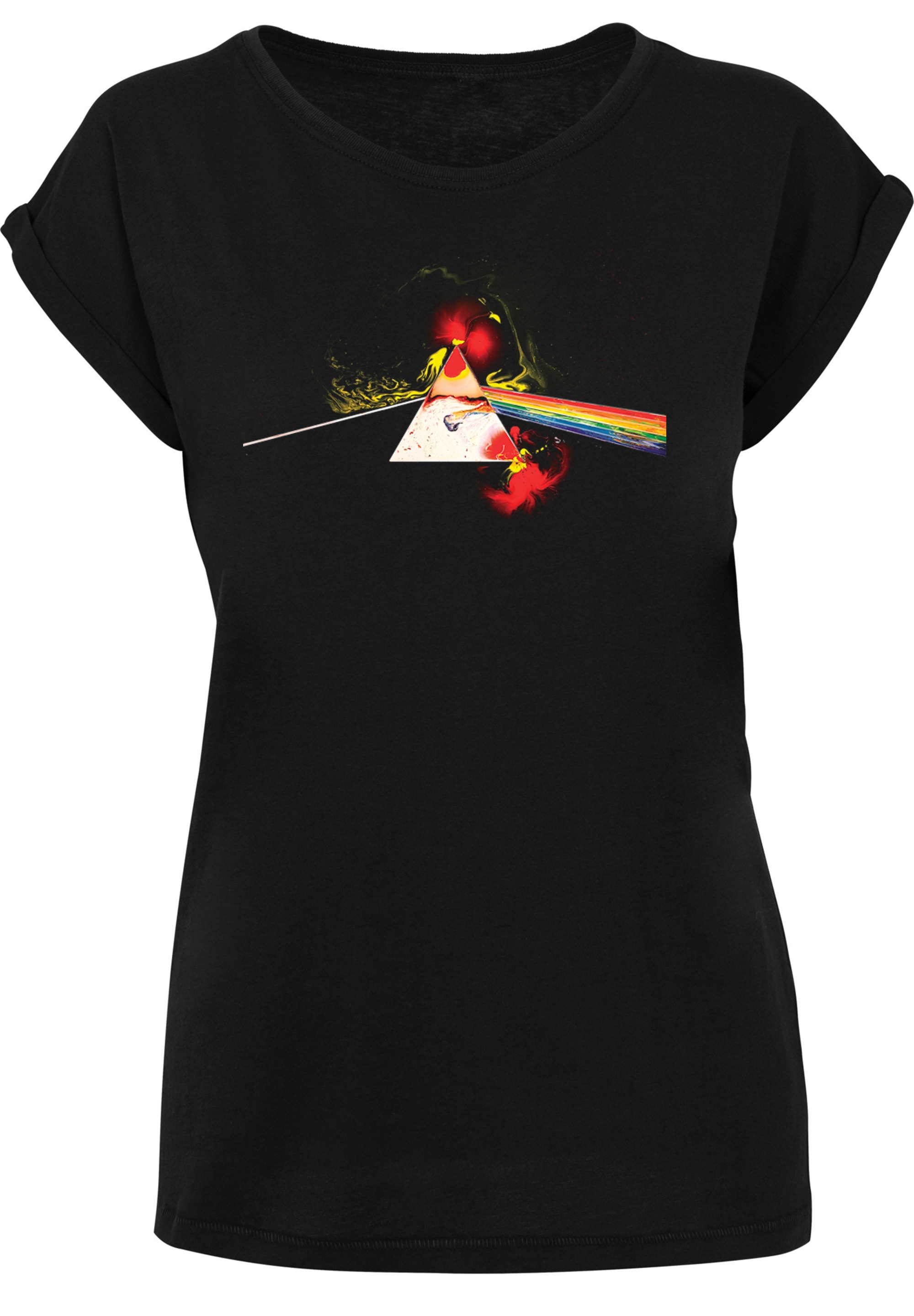 F4NT4STIC T-Shirt »Pink Floyd Liquid Dark Side of the Moon«, Damen,Premium Merch,Regular-Fit,Kurze Ärmel,Bandshirt