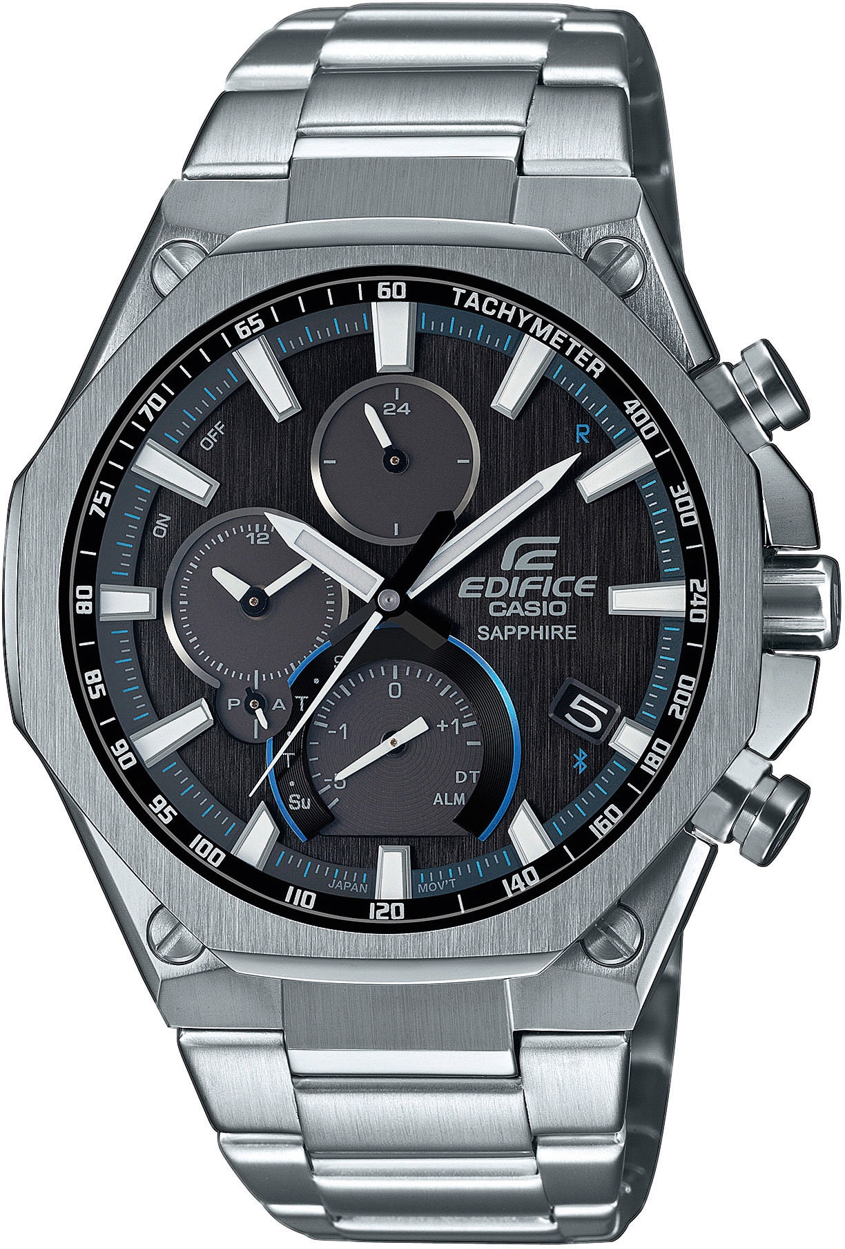 CASIO EDIFICE Smartwatch »EQB-1100D-1AER«, (Solaruhr, Armbanduhr, Herrenuhr, Bluetooth, Stoppfunktion, Saphirglas)