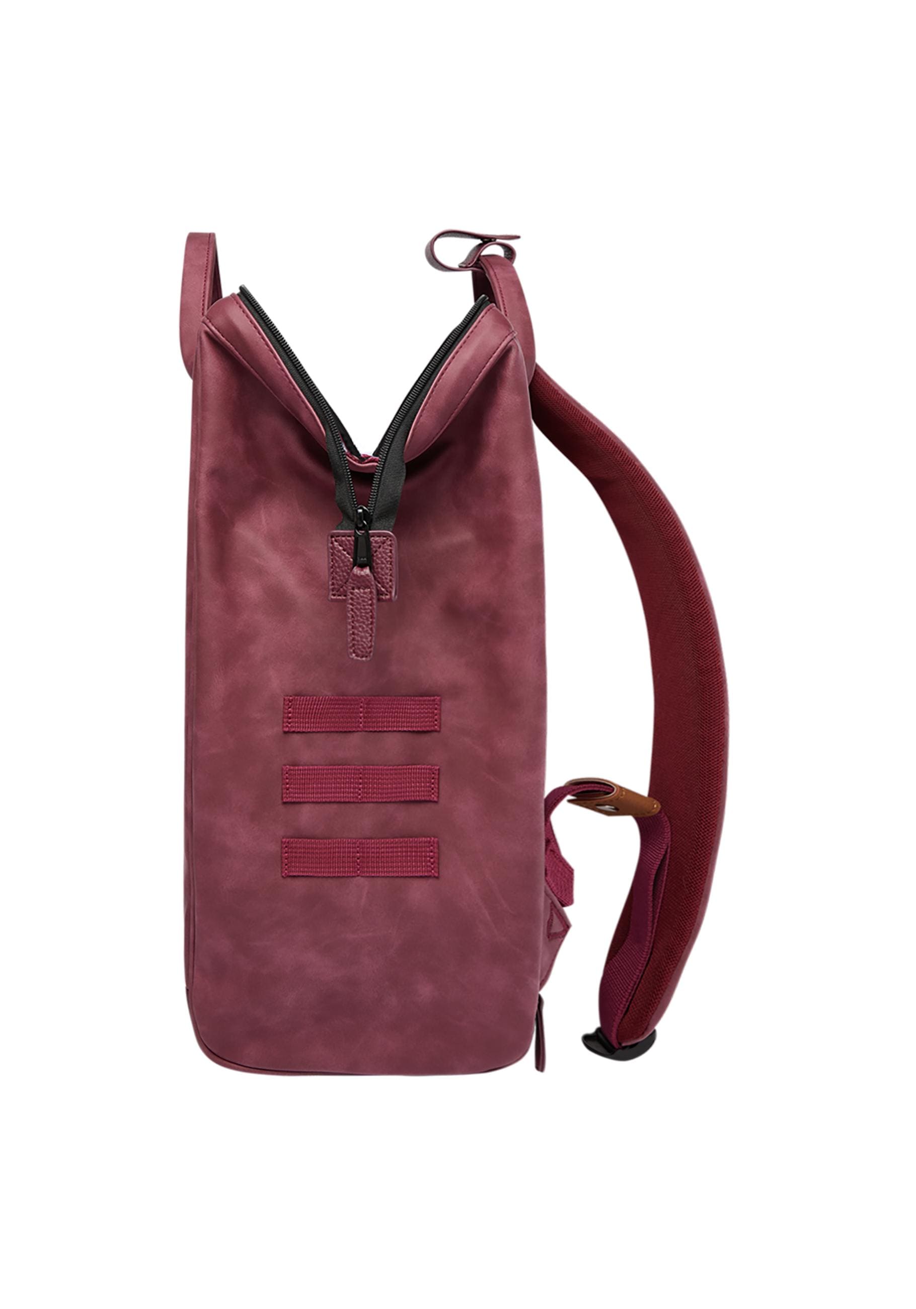 CABAIA Tagesrucksack »Adventurer L Nubuck«, Veganer Cityrucksack mit austauschbaren Vordertaschen