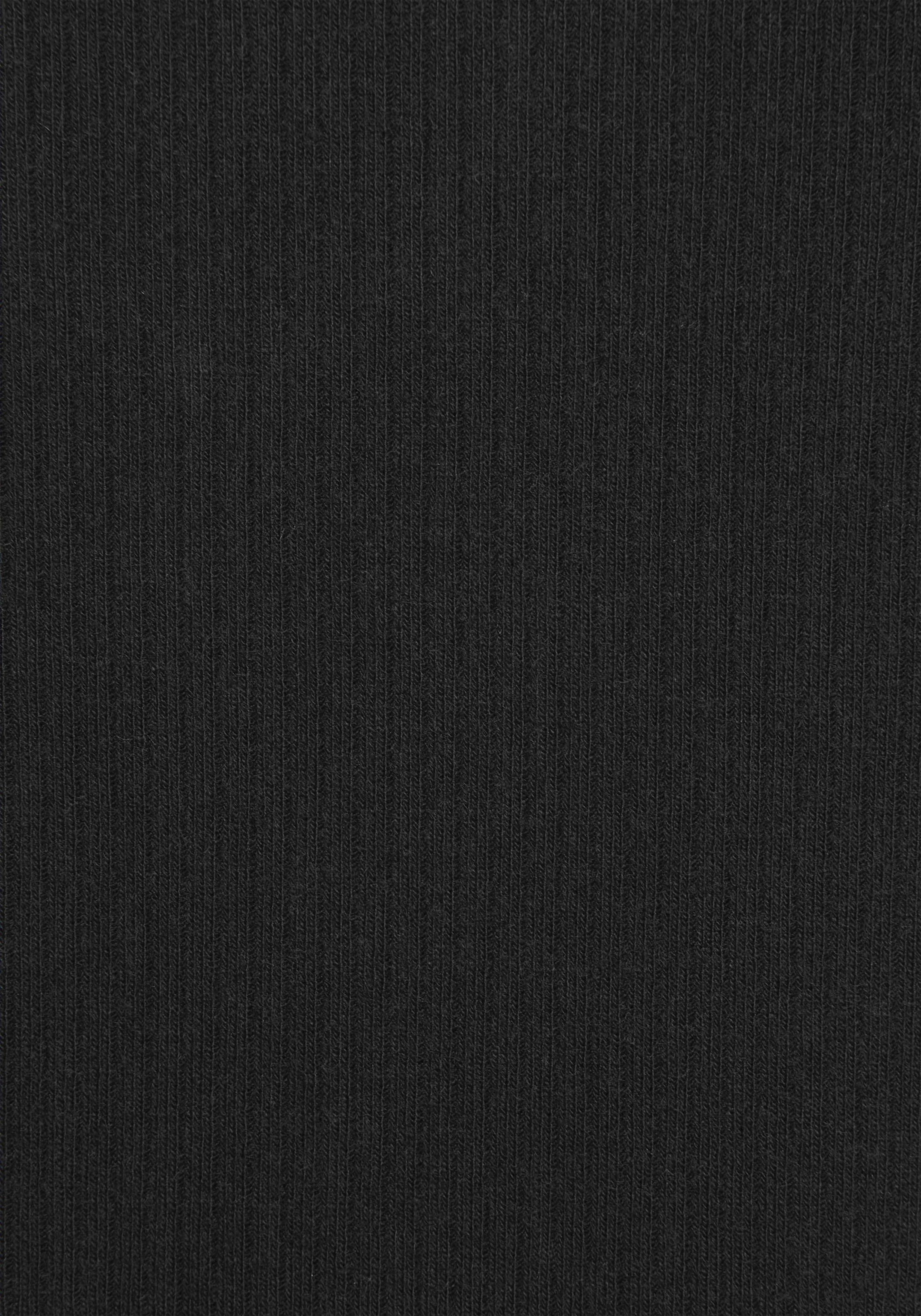 s.Oliver Pyjamaoberteil aus geripptem Stoff mit Kräuselsäumen