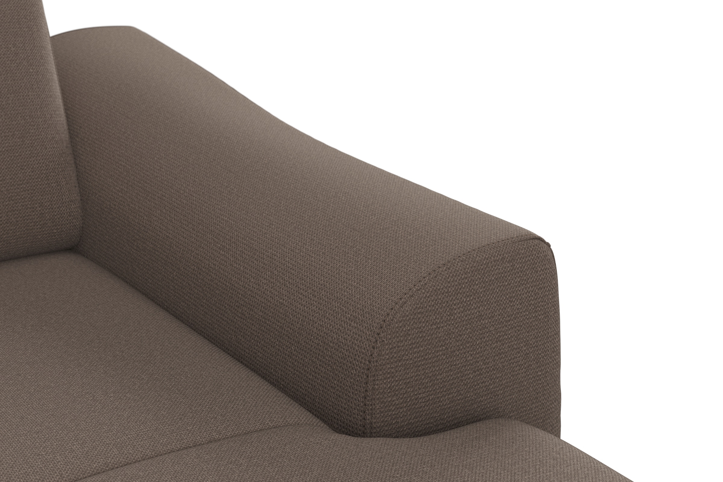 sit&more Wohnlandschaft »Dundee U-Form«, mit Federkern und Edelstahlfüßen, wahlweise mit Kopfteilverstellung