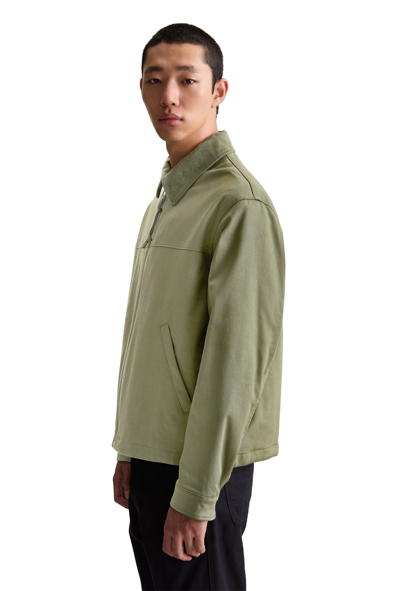 Marc O'Polo DENIM Outdoorjacke »mit Cord-Kragen«, ohne Kapuze