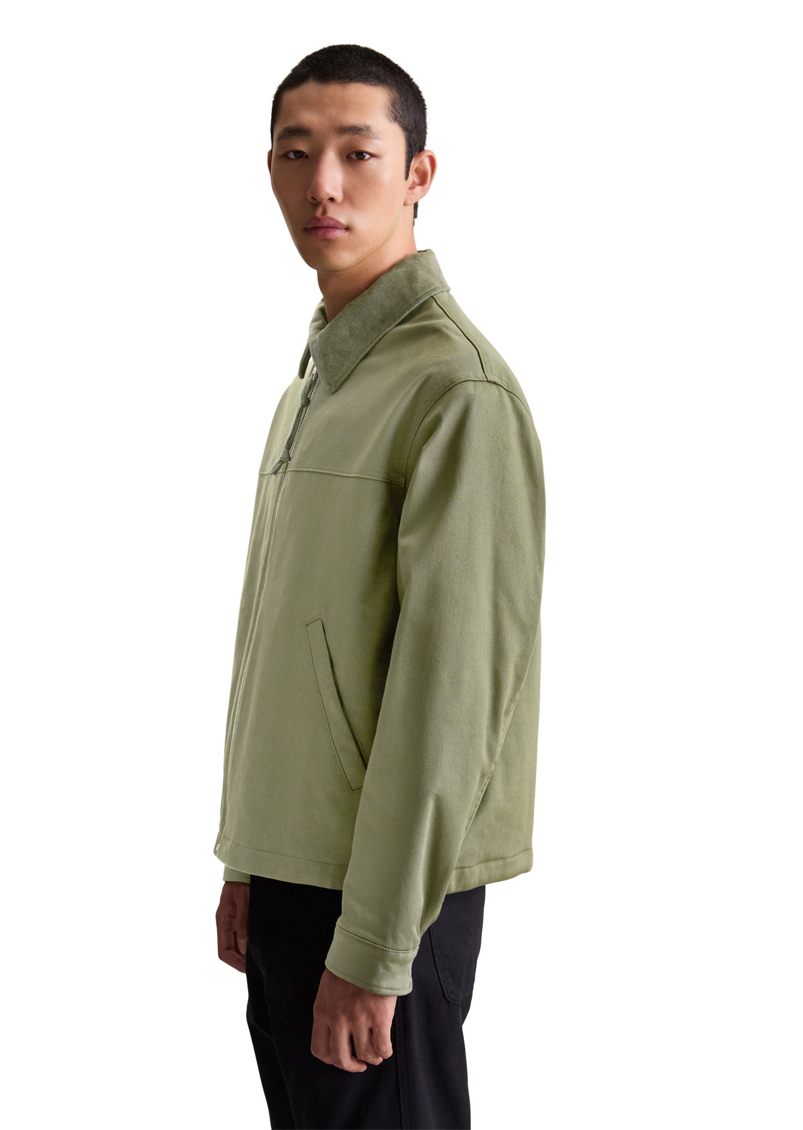 Marc OPolo DENIM Outdoorjacke "mit Cord-Kragen", ohne Kapuze günstig online kaufen