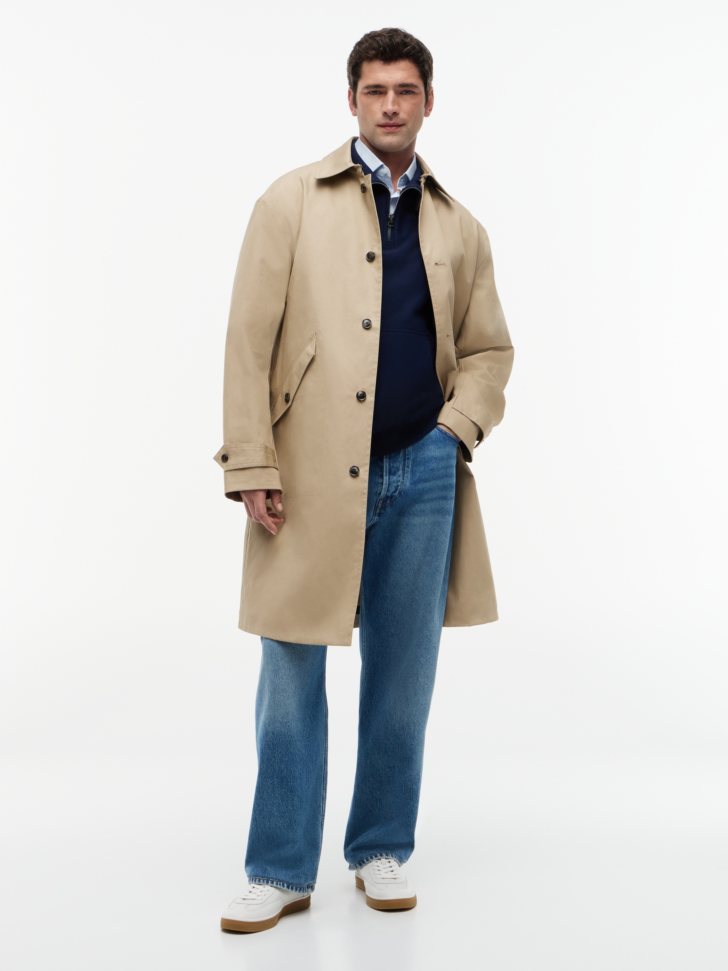 Tommy Hilfiger Langmantel »DC TECHNICAL COTTON CARCOAT«