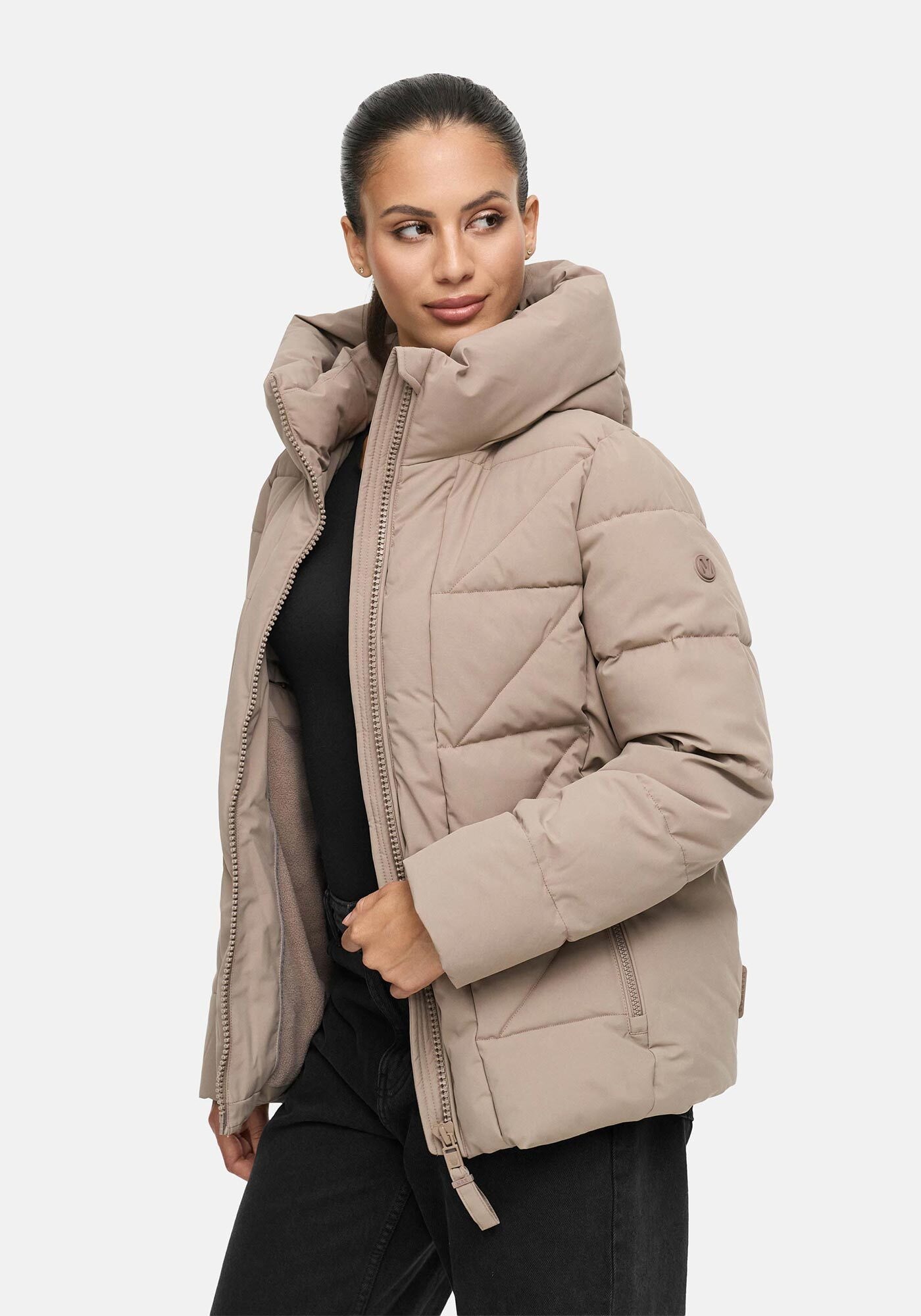 Marikoo Winterjacke "Kuschelnasee" mit extra hohem Kragen und warmem Fleece günstig online kaufen