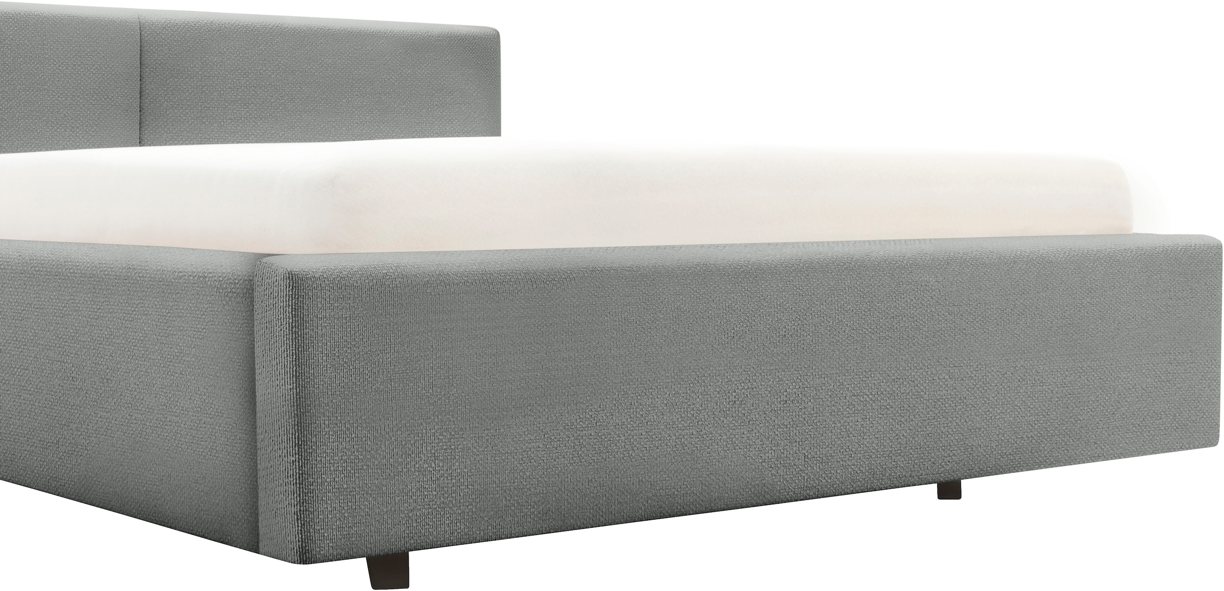meise.möbel Polsterbett »Cube wahlweise mit Matratze und Bettkasten«, extra flaches Kopfteil, erhältlich in den Breiten 140cm, 160cm & 180cm