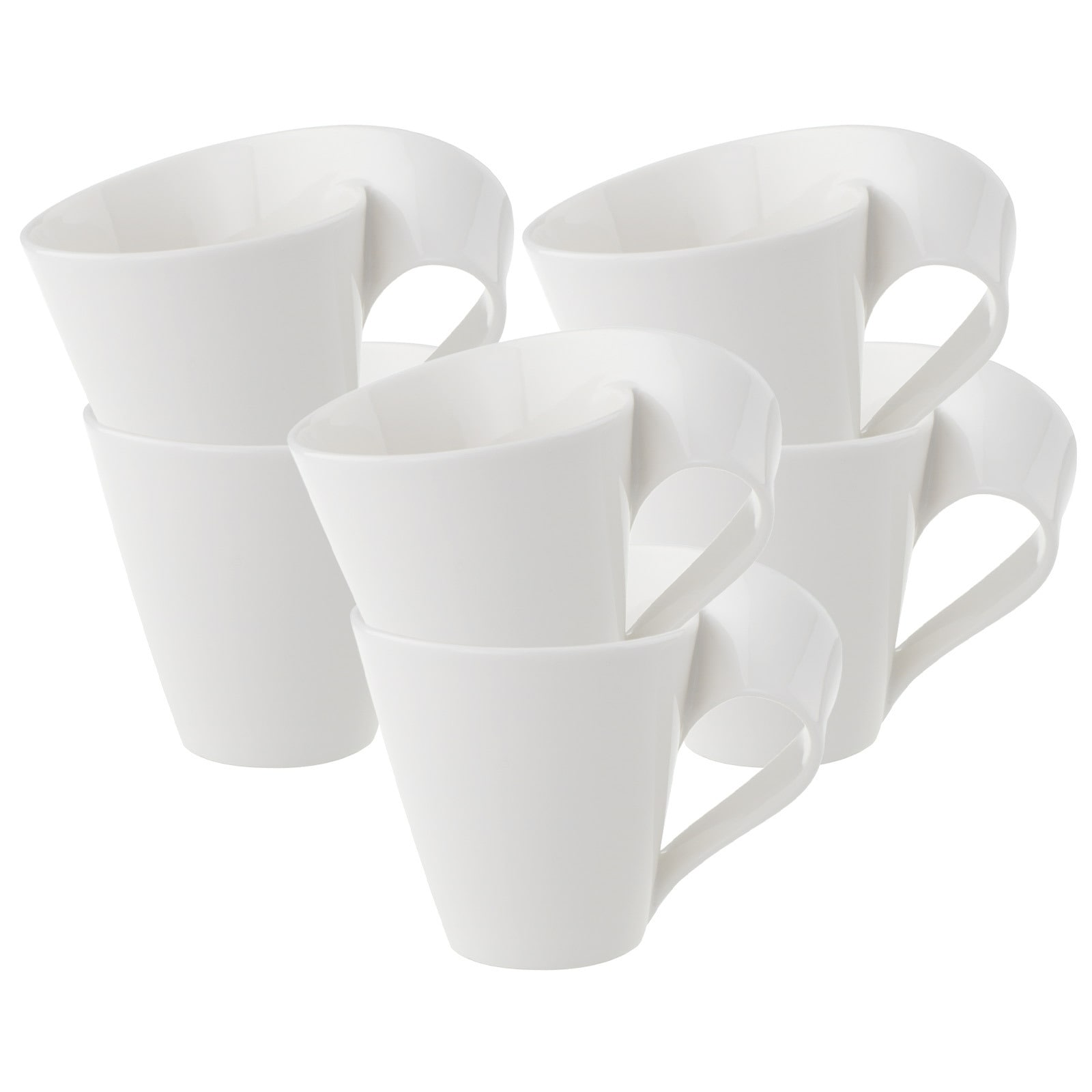 Villeroy & Boch Tasse "Kaffeetassen NewWave 200 ml 6er Set weiß" günstig online kaufen