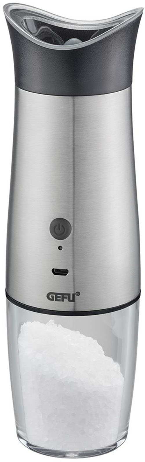 Thumbnail - GEFU Salz-/Pfeffermühle "VELO" Kippsensor für automat. Mahlen, einstellbare Mahlstufen, LED-Anzeige