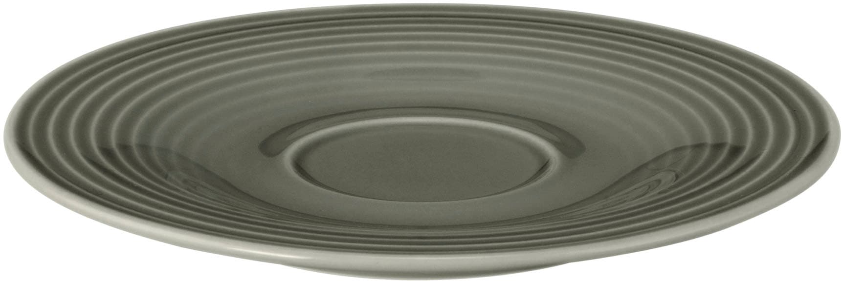 Seltmann Weiden Teeservice »Geschirr-Set Beat«, (Set, 18 tlg., 6 x Teeobertasse, 6 x Kombi-Untertasse klein, 6 x Brotteller), Teller, Tassen, Untertassen, Rillendekor, 18 Teile, für 6 Personen