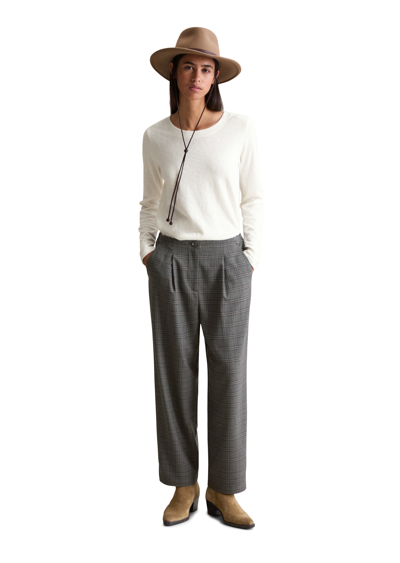 Marc O'Polo DENIM Chinohose »mit recyceltem Polyester und Viskose«