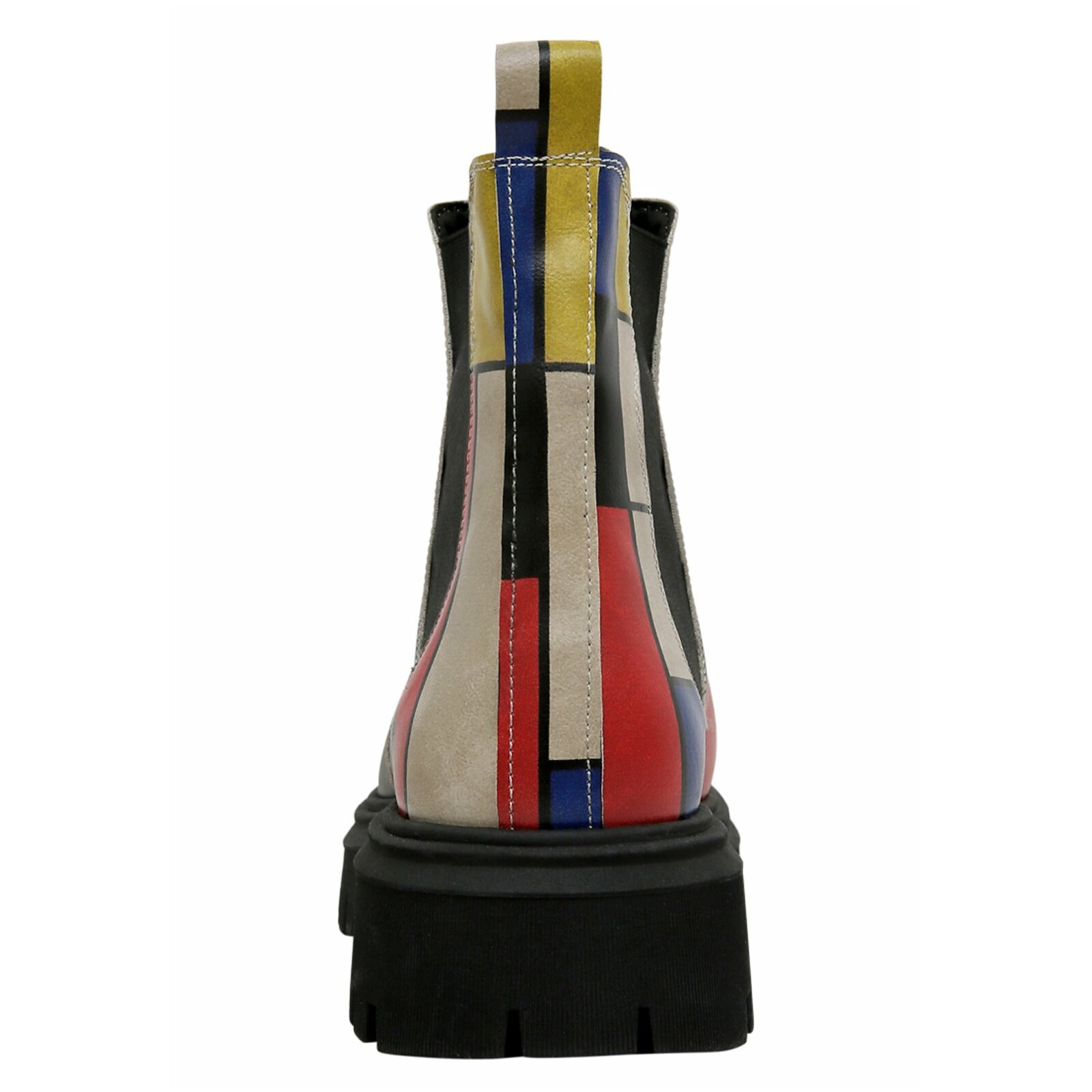 DOGO Chelseaboots »Damen Aura Piet Mondrian - Composition Vegan Damen Boots /«, Vegan