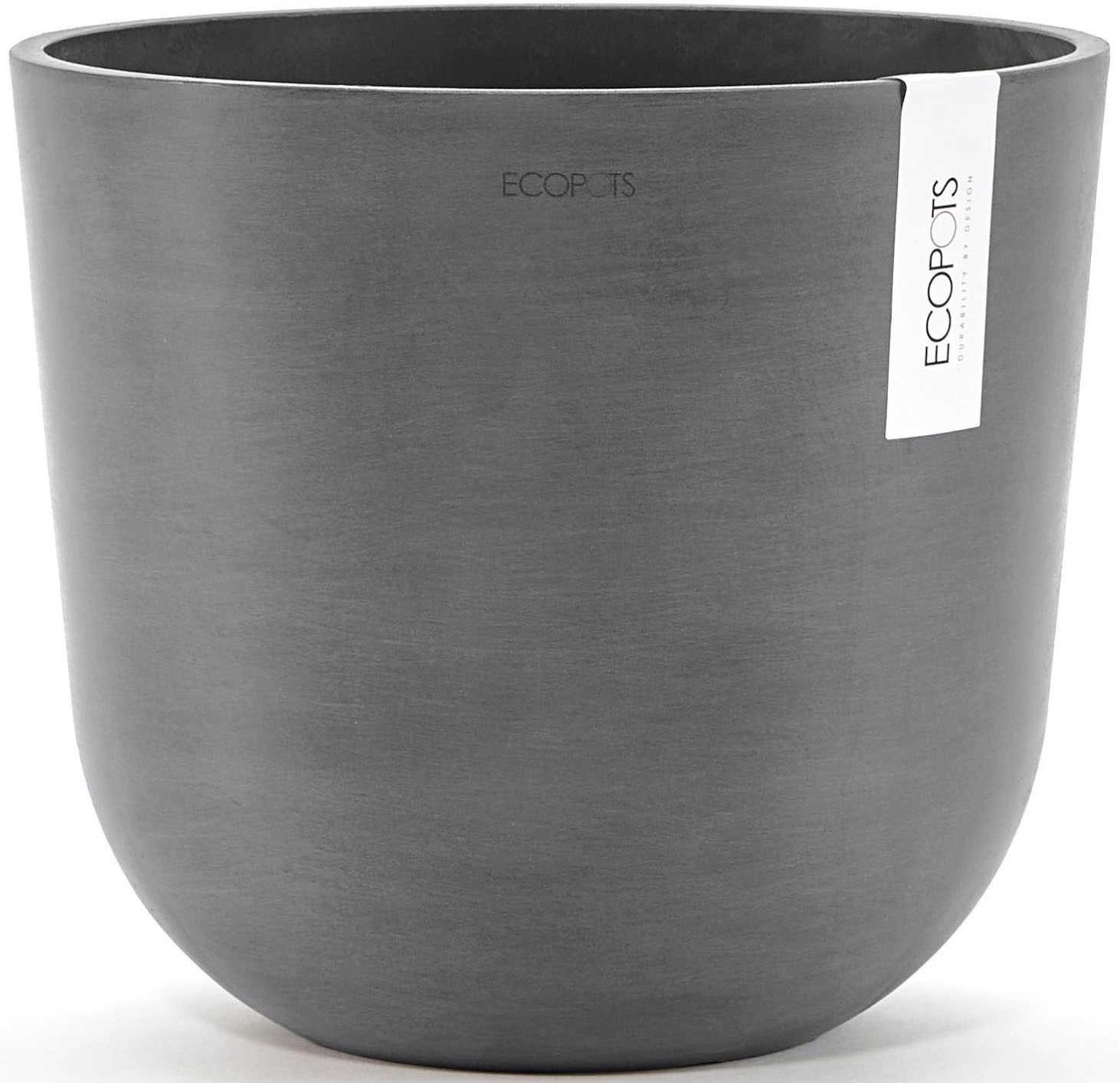 ECOPOTS Blumentopf »Oslo 25 + Wassersystem Grau« für innen und außen: frostsicher, bruchsicher und lichtbeständig