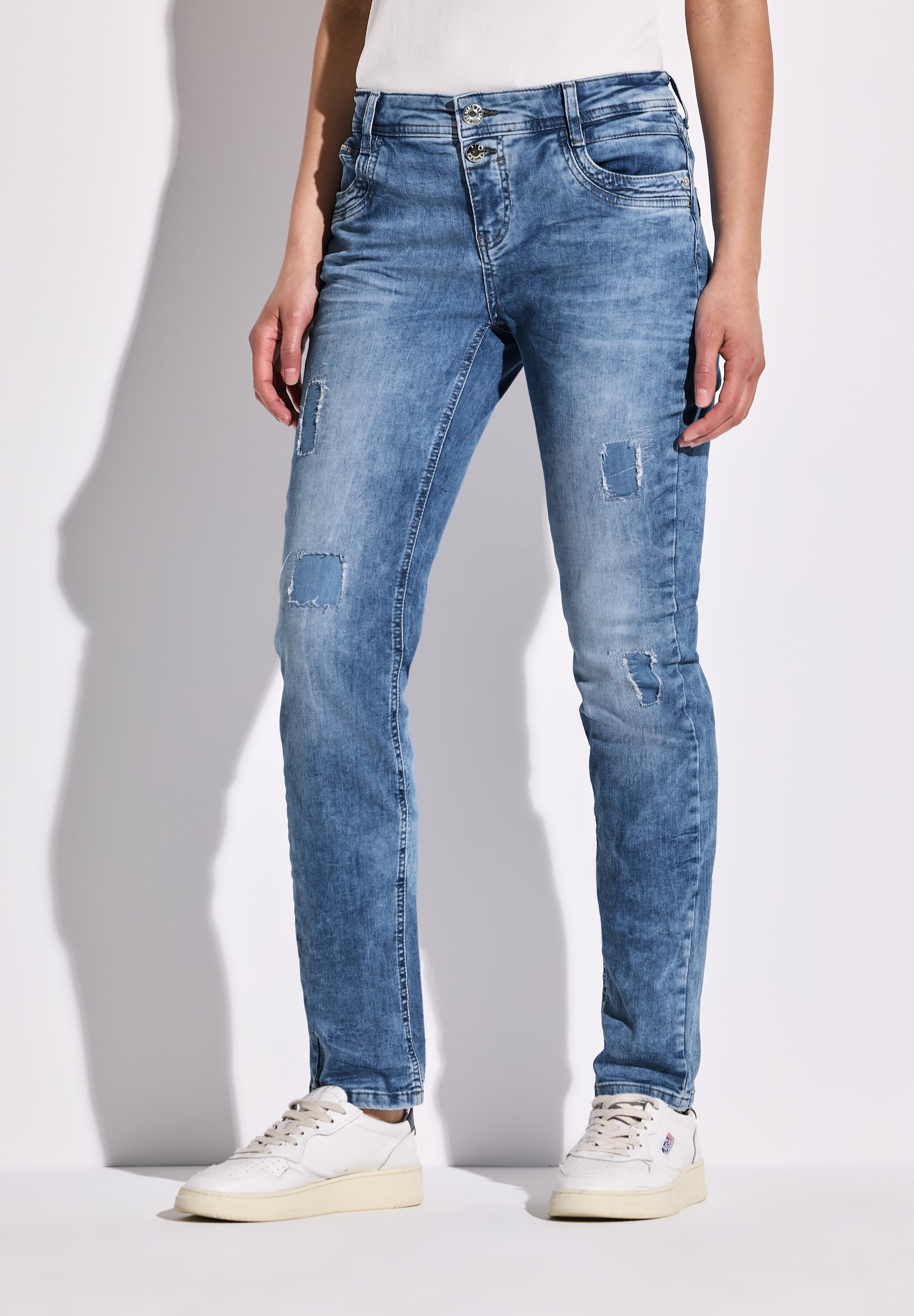 STREET ONE Comfort-fit-Jeans, Middle Waist