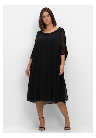 Sheego Midikleid »Große Größen« im Lagenlook ...