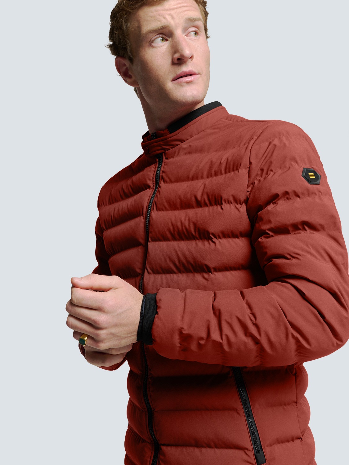 NO EXCESS Leichtdaunenjacke »No Excess Leichte Steppjacke mit sportlichem Look«