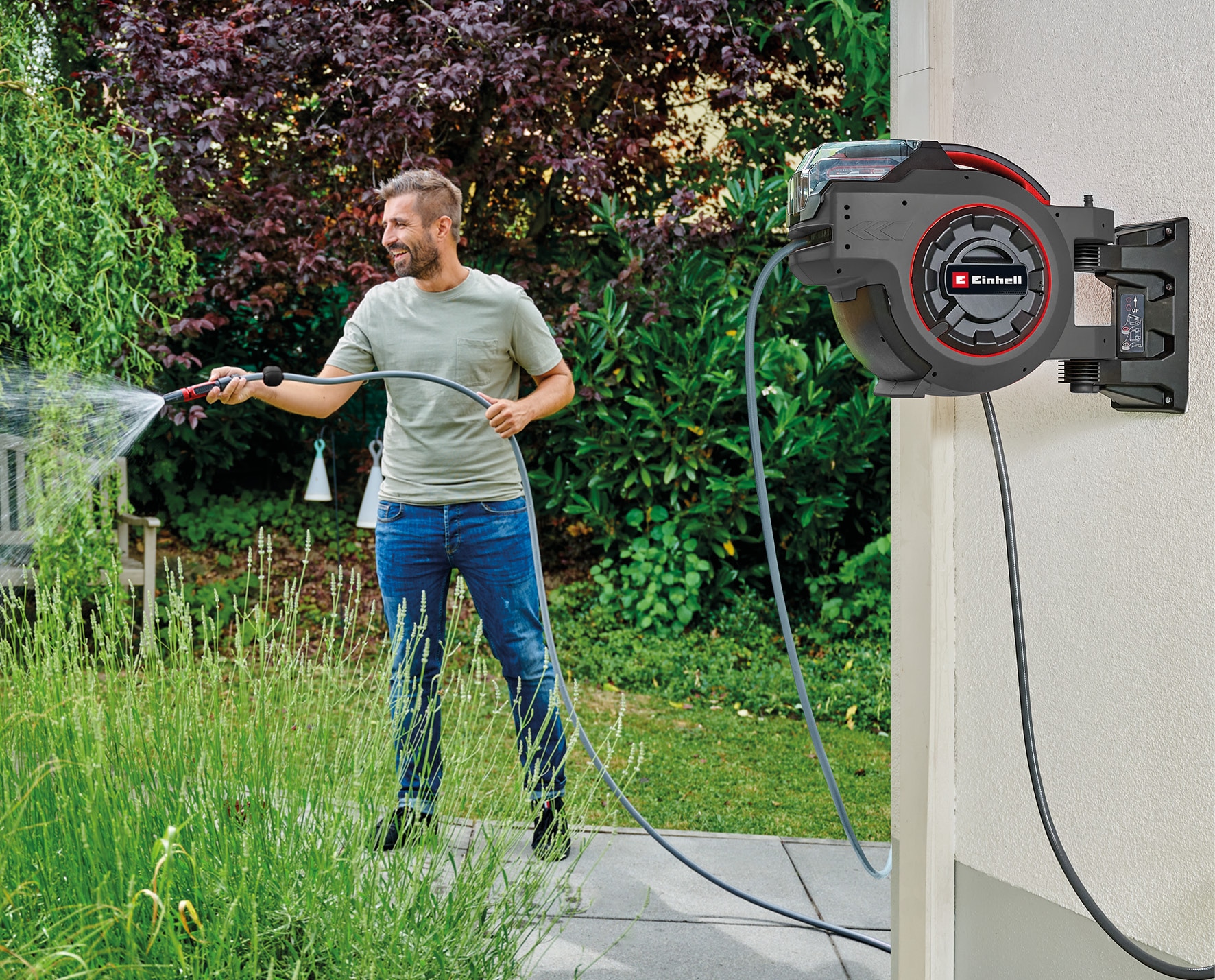 Einhell Schlauchtrommel »»GE-HR 18/30-1 Li-Solo««, (1 tlg.), ohne Akku, ohne Ladegerät