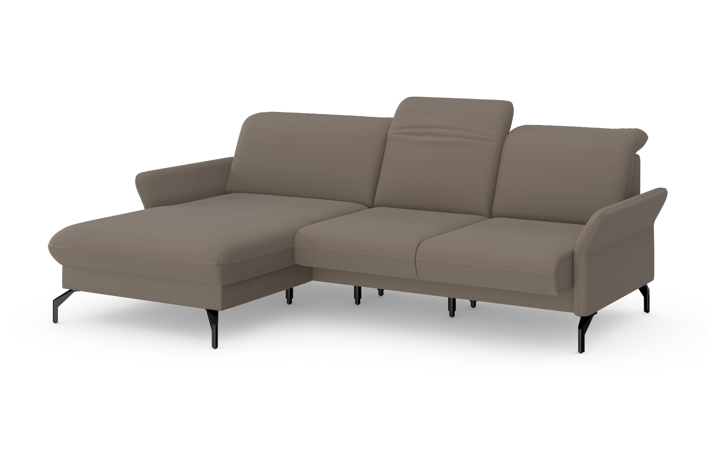 sit&more Ecksofa »Fashion L-Form«, wahlweise mit Kopfteilverstellung und Vorziehsitz, motorisch