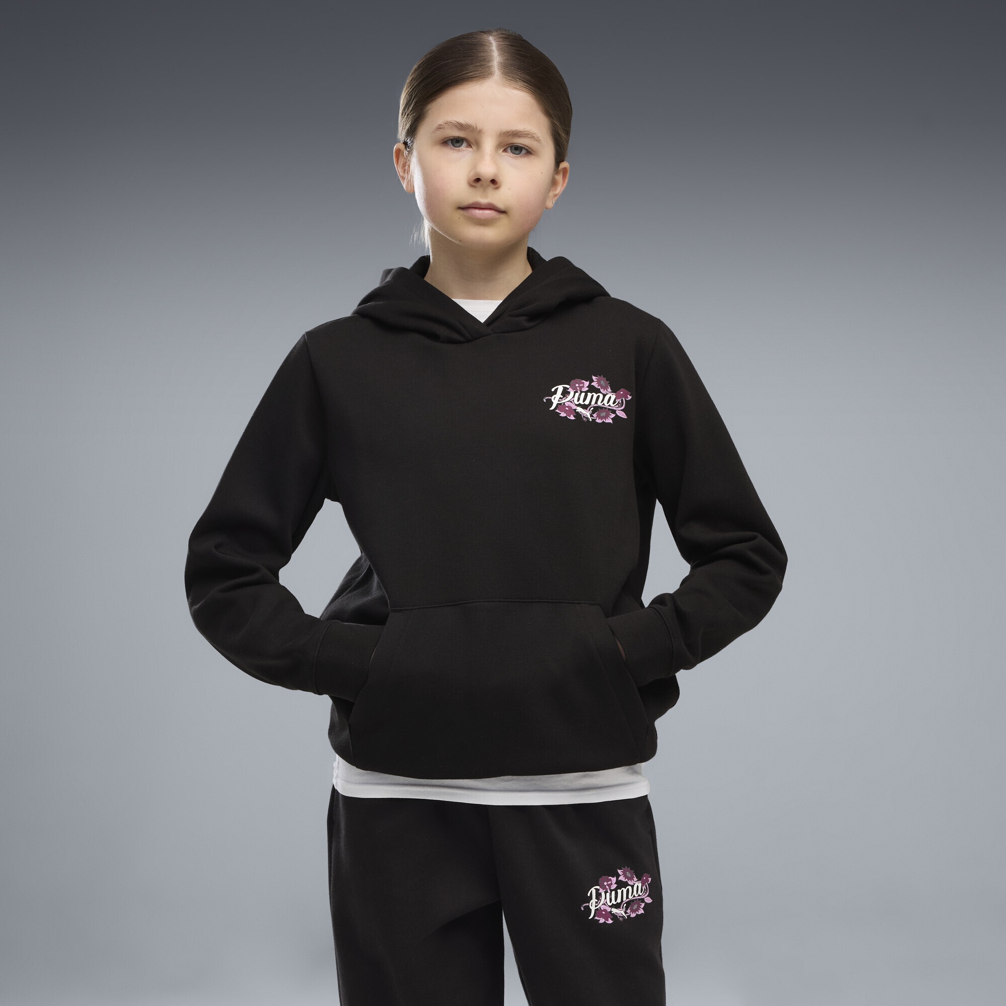 PUMA Hoodie »Essentials Nature 2.0 Graphic Hoodie Mädchen«
