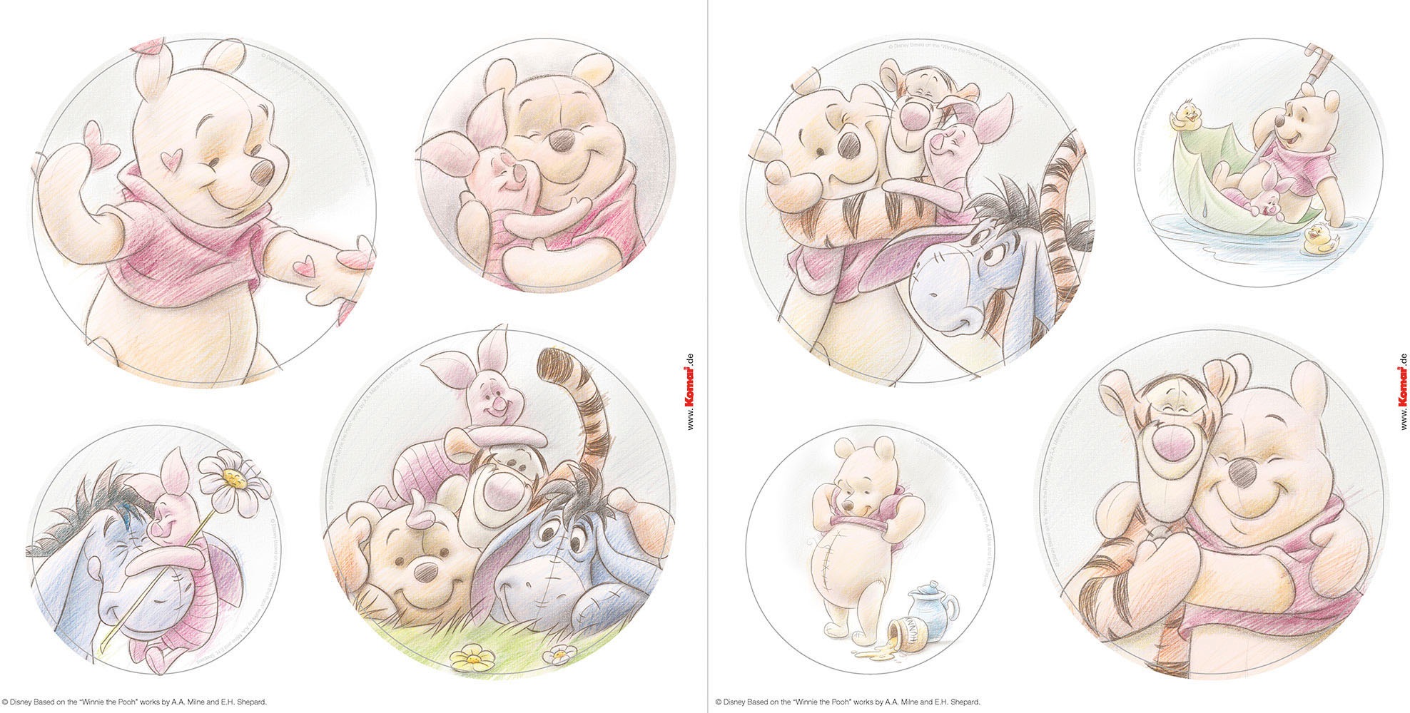 Komar Fensterbild "Winnie the Pooh Wonderful" Fenstersticker, selbsthaftend günstig online kaufen