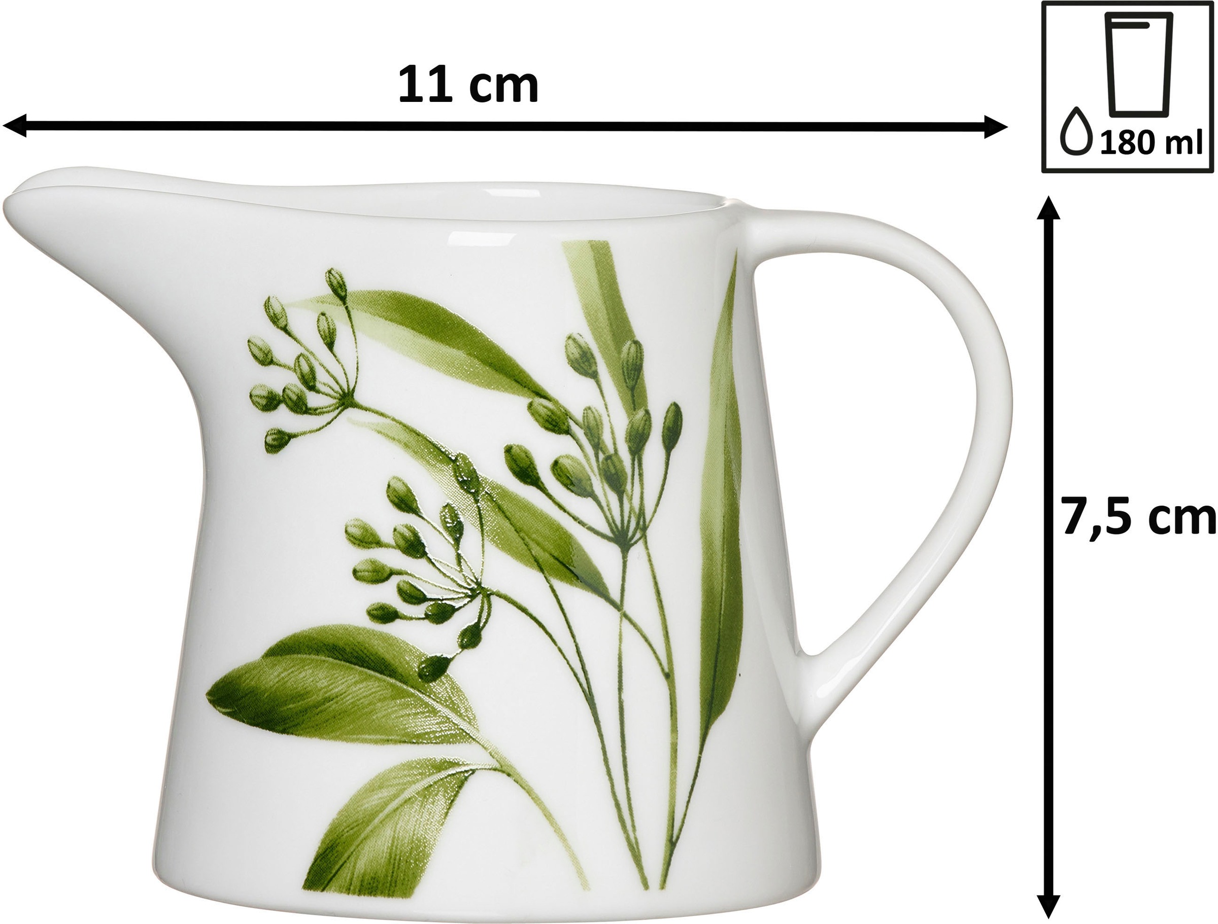 Ritzenhoff & Breker Milch- und Zuckerset "Evora" Geschirr-Set mit Botanik-M günstig online kaufen