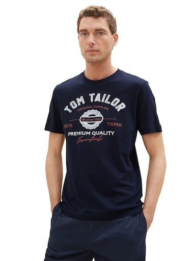 TOM TAILOR Marškinėliai su großem Logofrontprint