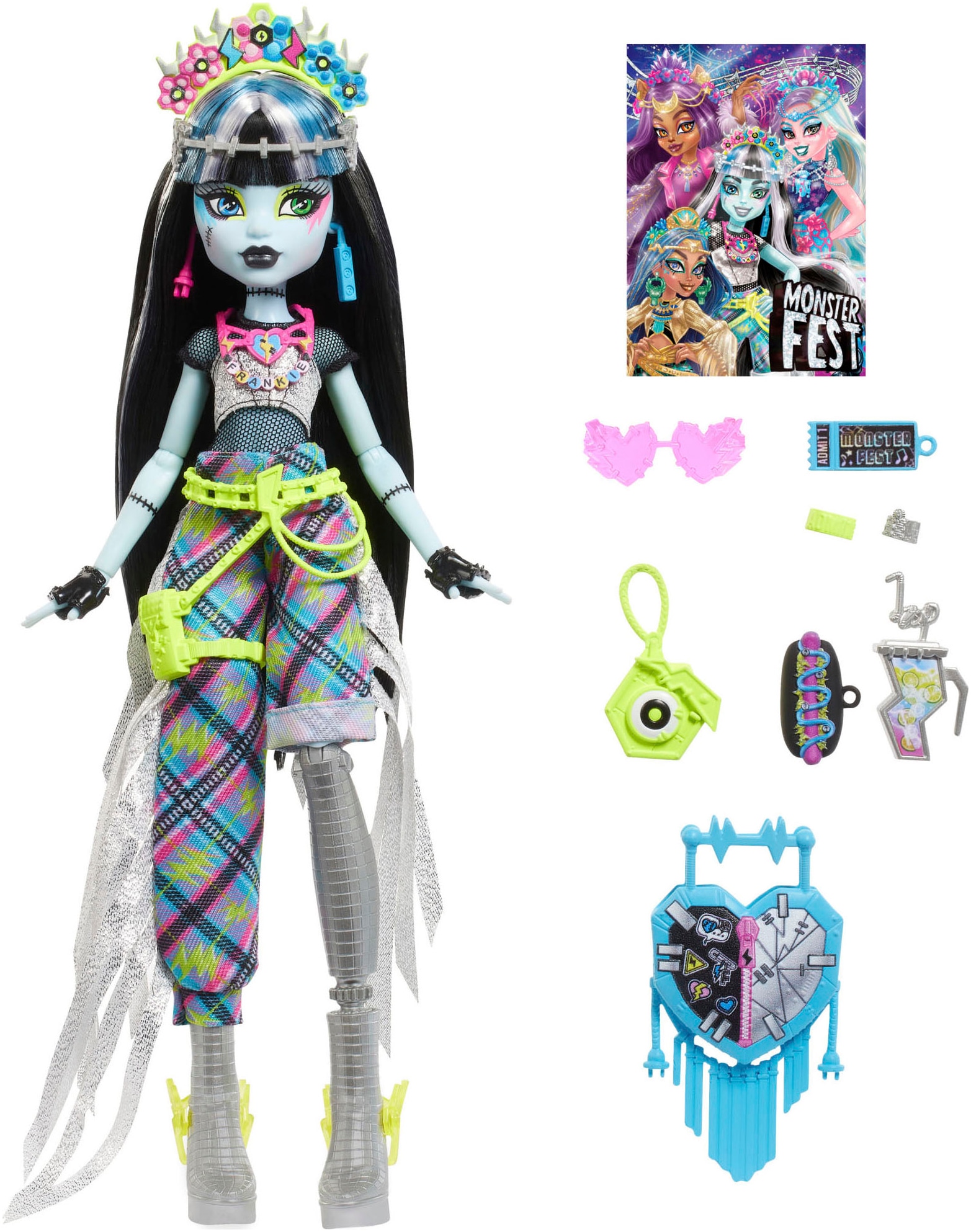 MonsterHigh™ Anziehpuppe »Monsterfest Frankie Stein mit Festival-Outfit«