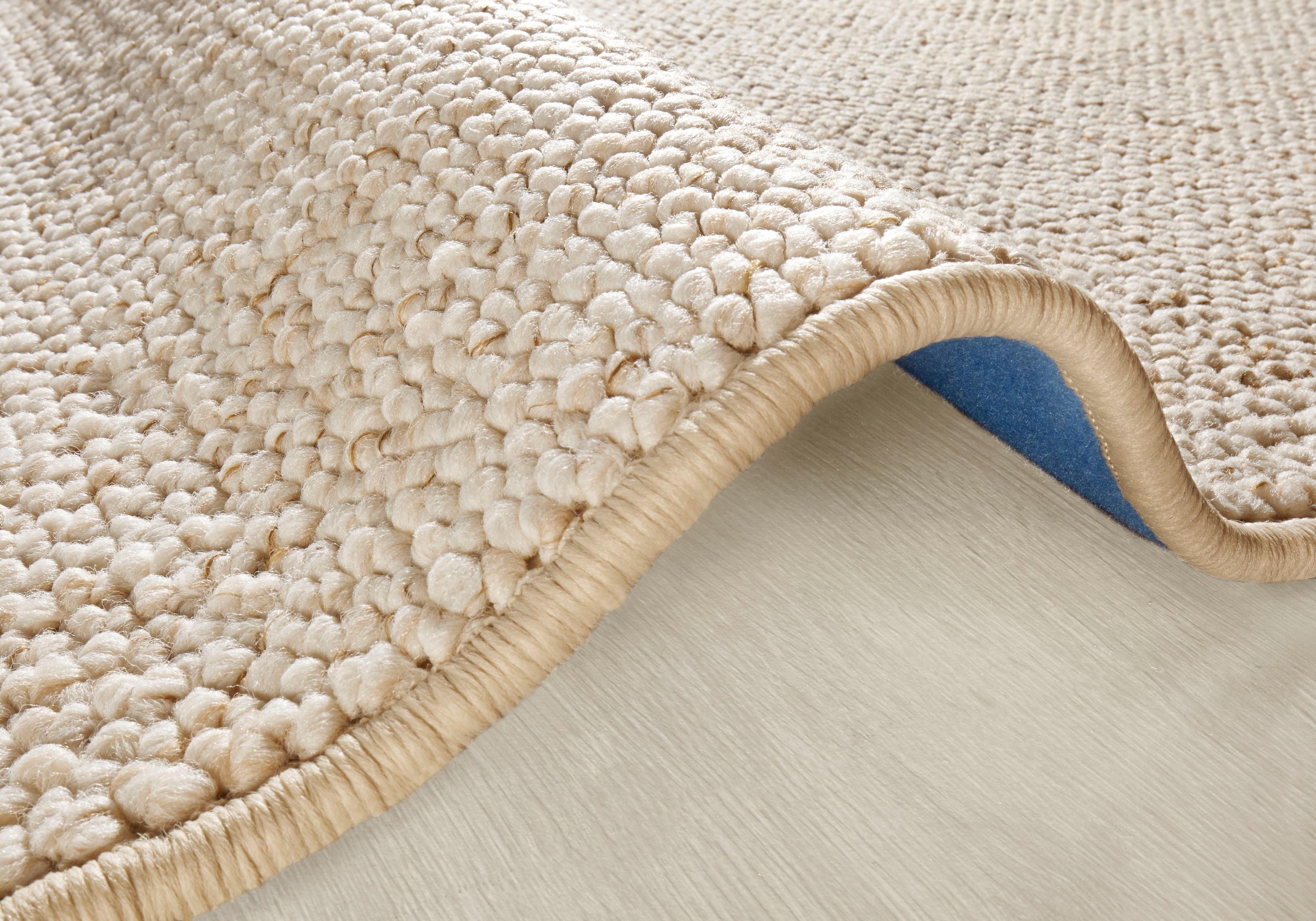 HANSE Home Teppich »Wolly 2«, rund, 12 mm Höhe, Flachgewebe, Skandi, Woll-Optik, Esszimmer, Wohnzimmer, Flur