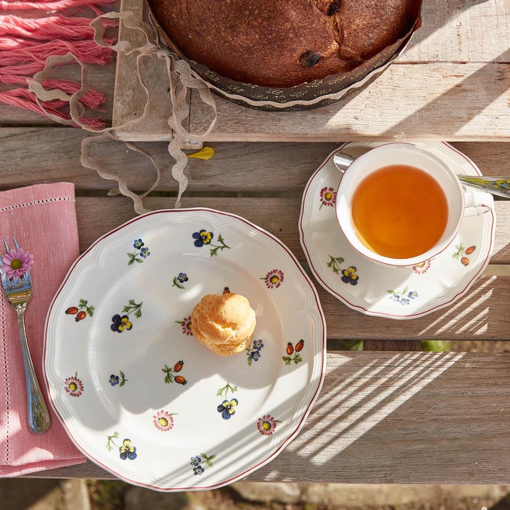 Villeroy & Boch Geschirr-Set »Kaffeeservice Petite Fleur 18er Set bunt« Spülmaschinenfest, Mikrowellensicher