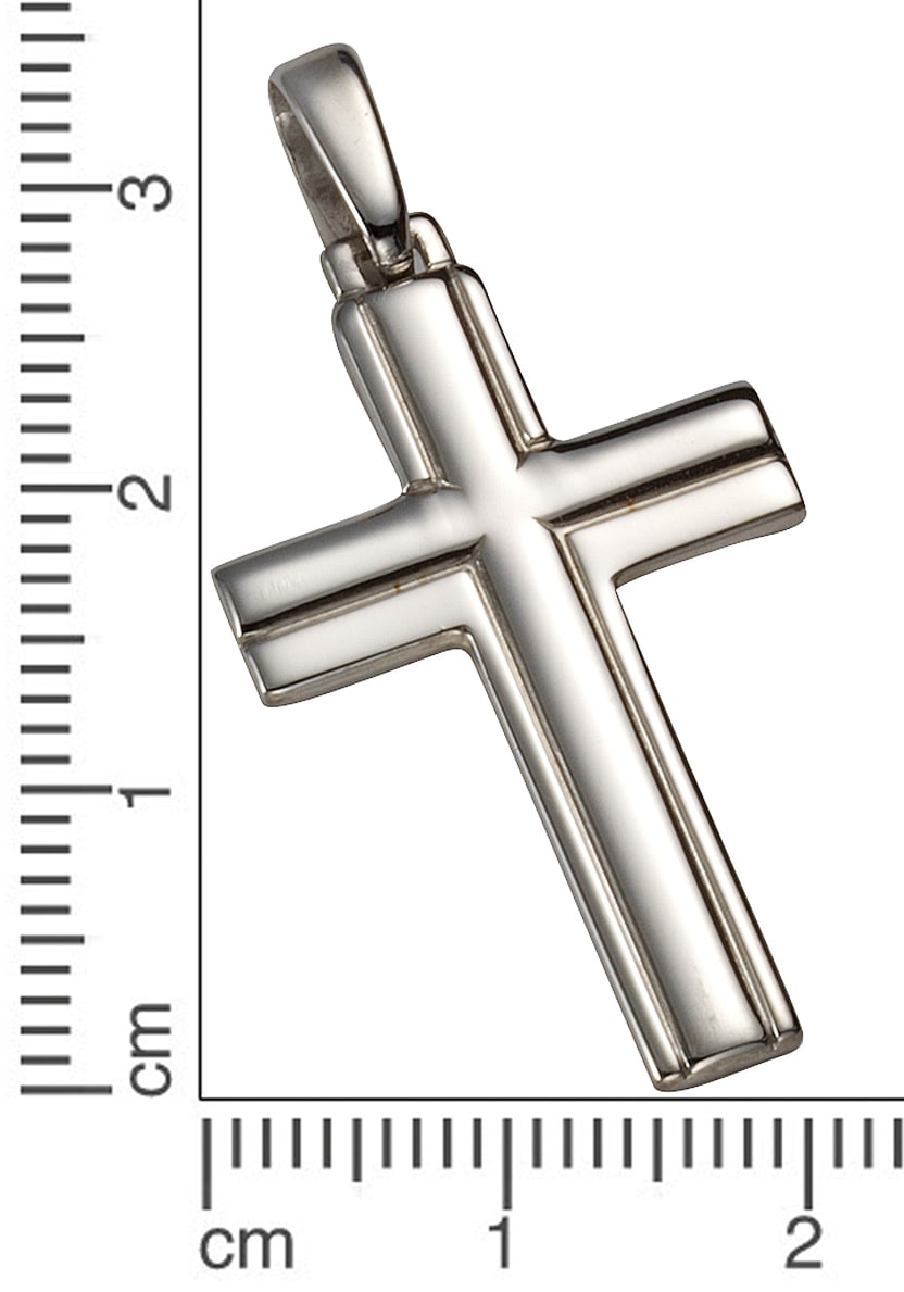 Firetti Kettenanhänger »Kreuz rhodinierte und glänzende Optik«