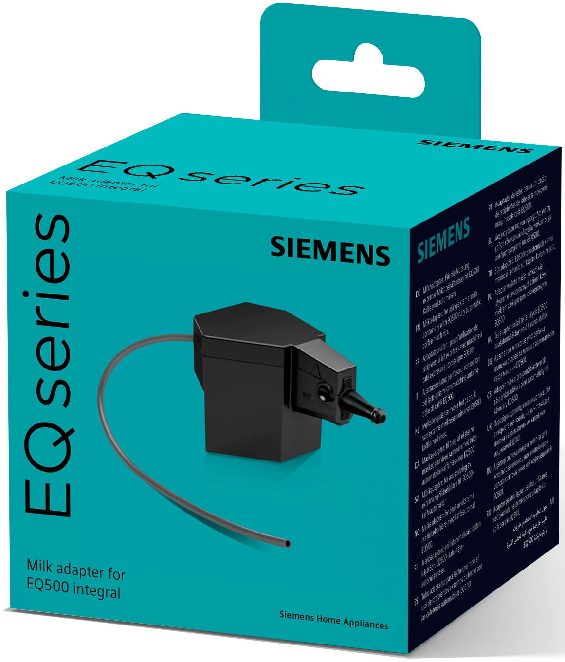 SIEMENS Milchschlauch-Adapter »TZ50001«, (1 tlg.), zur Nutzung externer Milchbehältnisse, spülmaschinengeeignet, schwarz