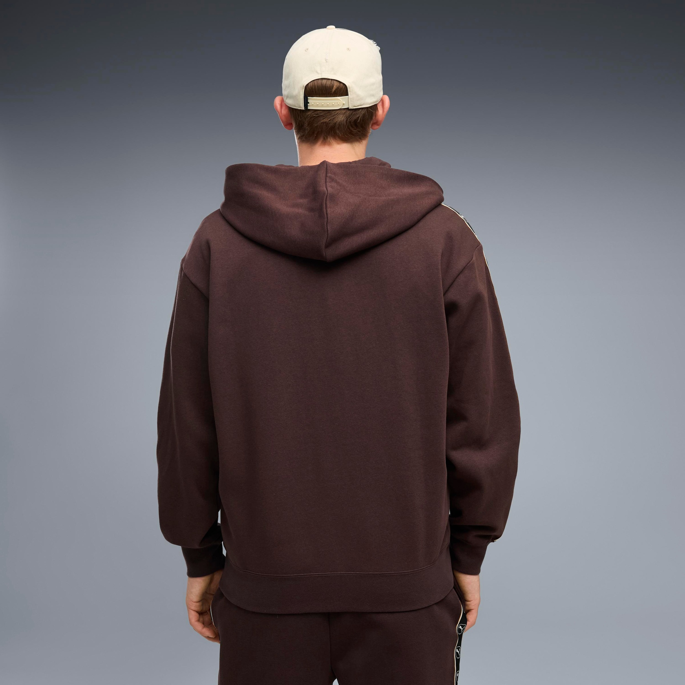 PUMA Kapuzensweatshirt »ESS ELEVATED TAPE RELAXED FULL-ZIP HOODIE FL«, mit Reißverschluss, aus Baumwollmischung, Relaxed Fit, normale Länge
