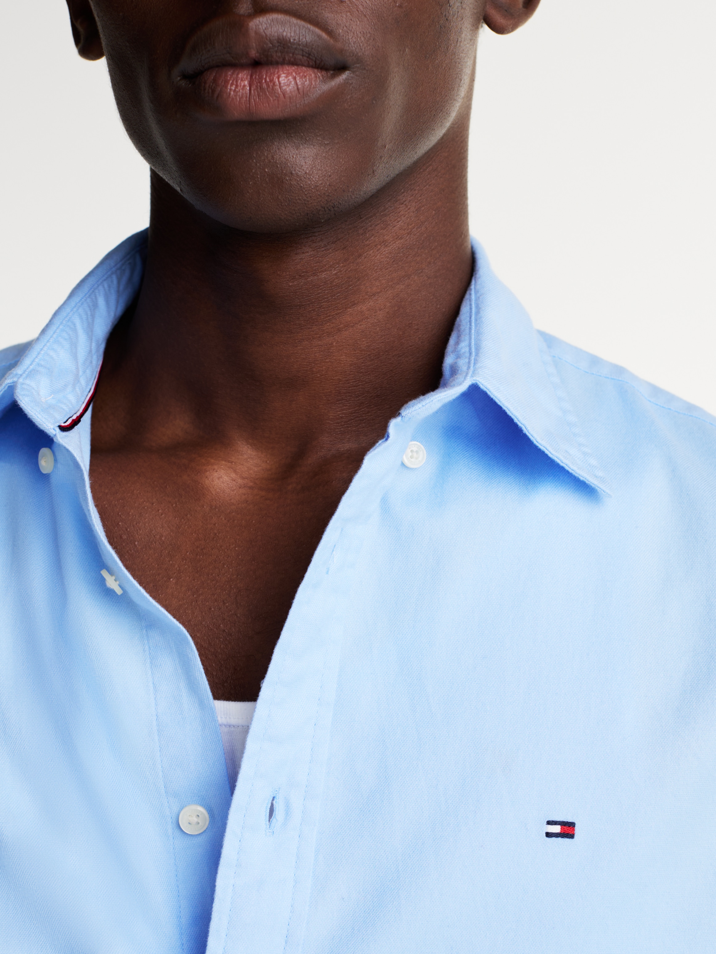 Tommy Hilfiger Businesshemd »FLEX BRUSHED SOLID RF SHIRT«