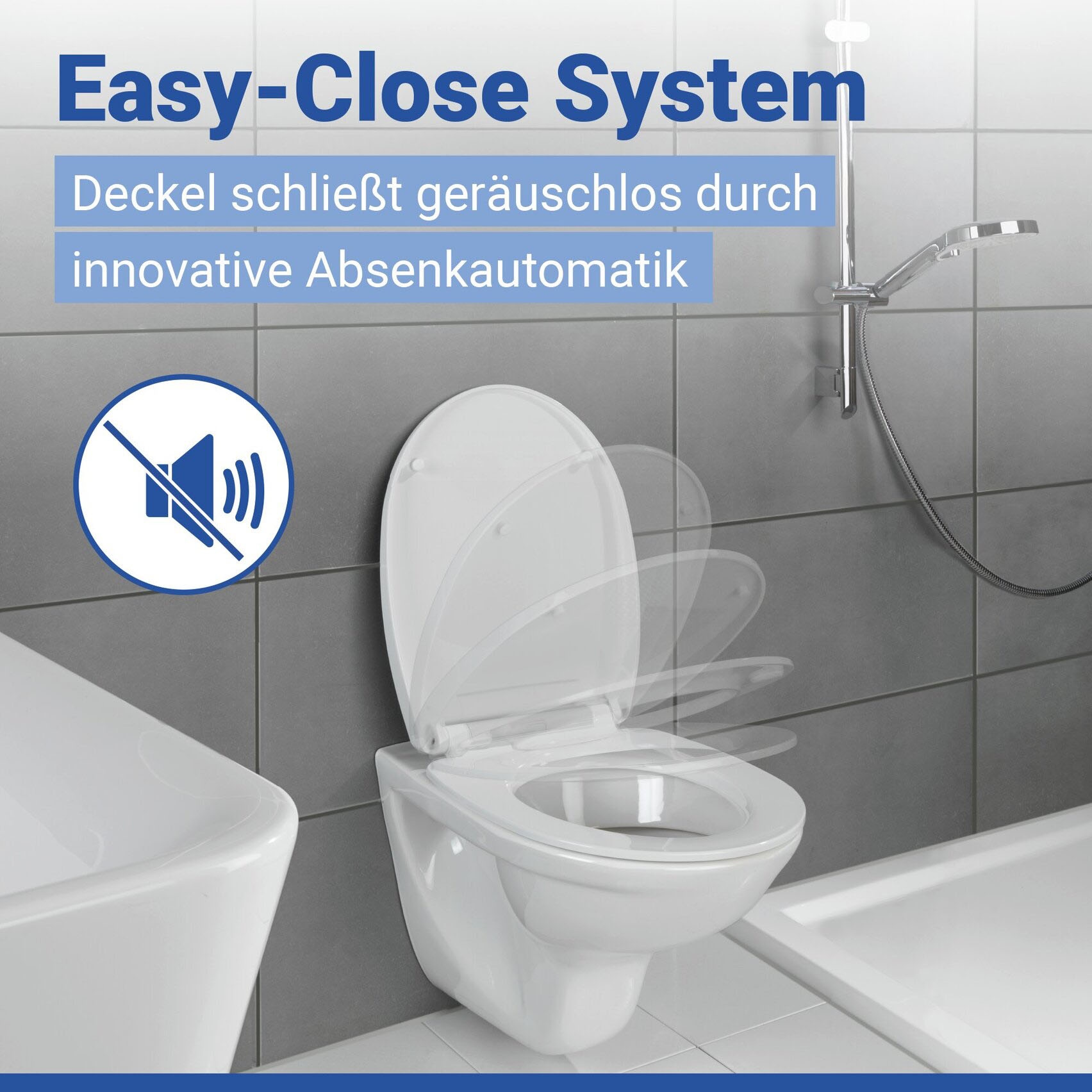 WENKO WC-Sitz »Baltic« glänzender Toilettensitz aus Thermoplast mit Motiv, Absenkautomatik