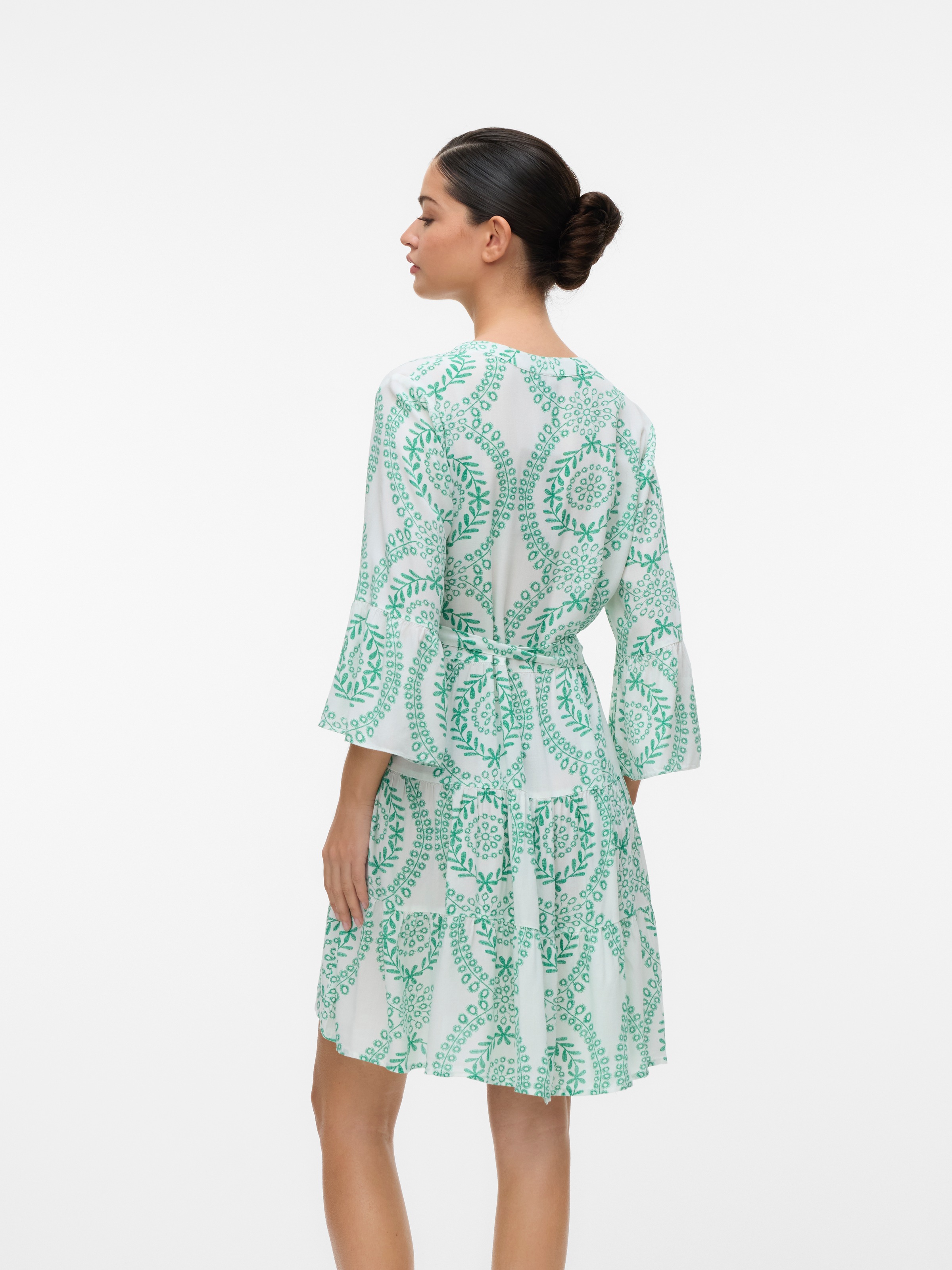 Vero Moda Tunikakleid "VMMELBA 3/4 SHORT BELT DRESS WVN GA NOOS", mit Volan günstig online kaufen