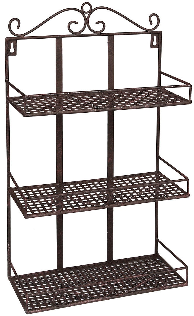 Ambiente Haus Deko-Wandregal "Wandregal - antikbraun 50cm" 1 Stk. tlg. günstig online kaufen