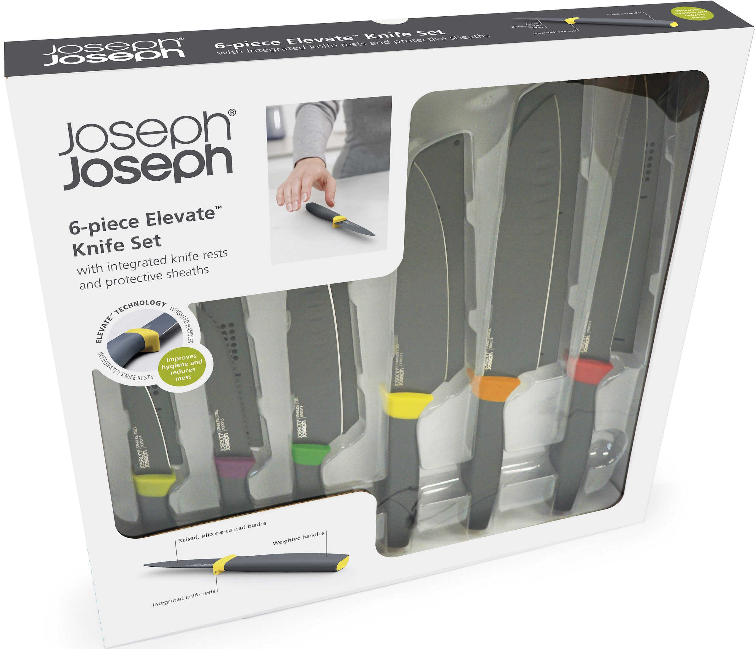 Joseph Joseph Messer-Set »Elevate«, (Set, 6 tlg.)