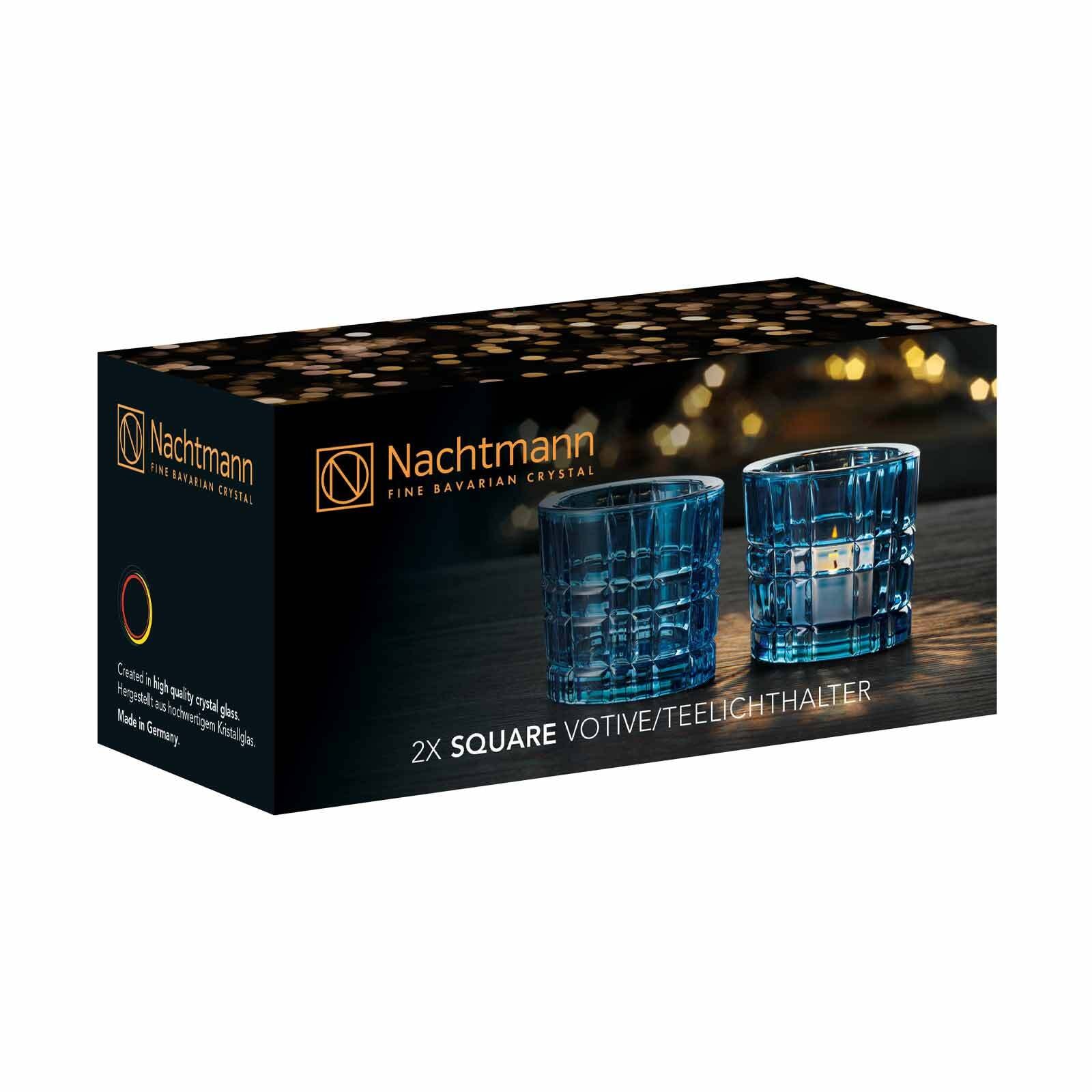 Nachtmann Kerzenhalter »Teelichthalter Square Votives ø 7,1 x 6,6 cm 2er Set«