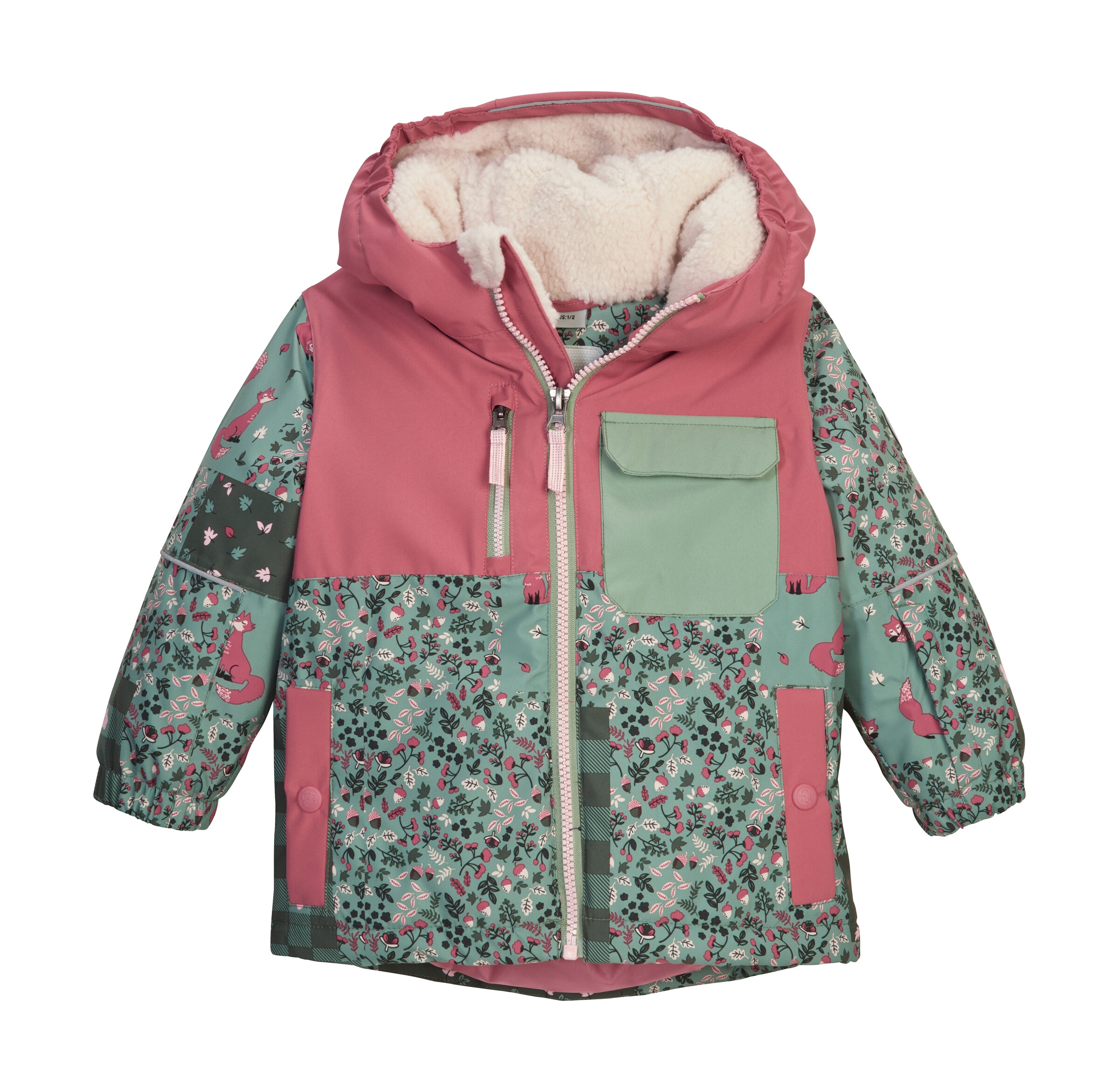 first instinct by killtec Skijacke "FISW 43 MNS SKI JCKT" Wind- und wasserdichte Kinderjacke mit Fleecekapuze und Schneefang
