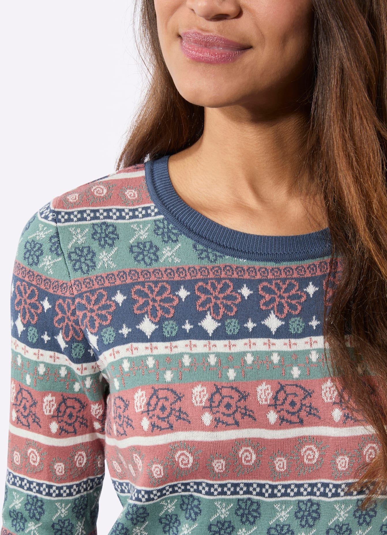 Inspirationen Strickpullover »Jacquard-Pullover«
