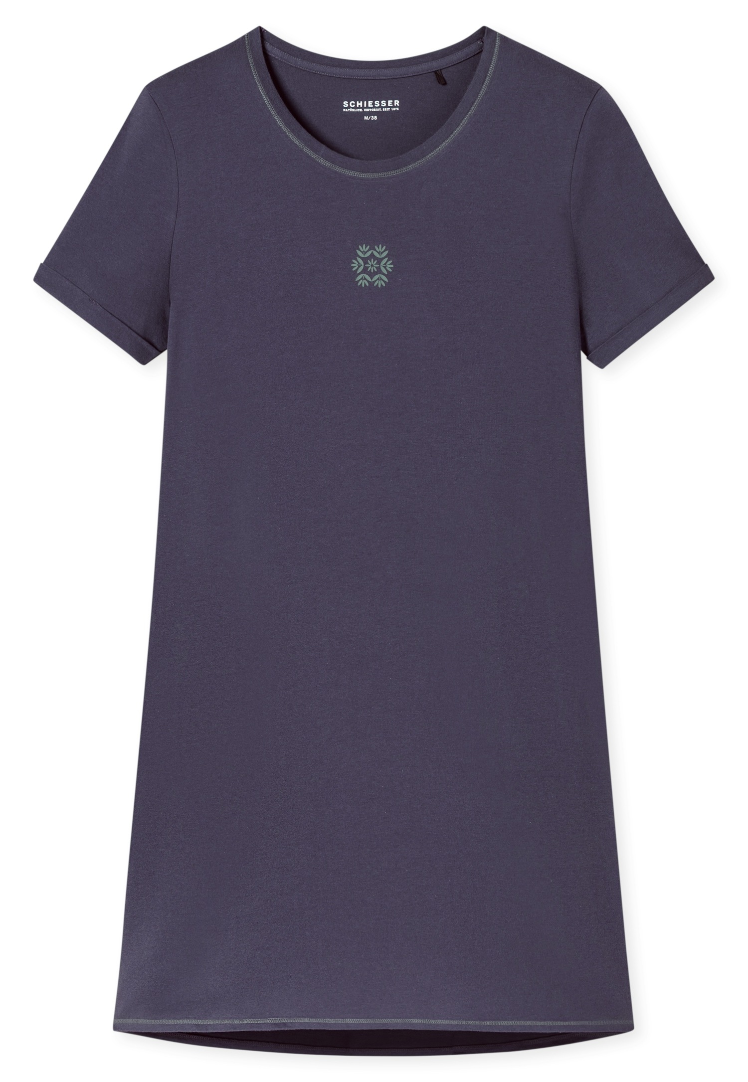 Schiesser Nachthemd "Casual Essentials" mit Statement-Print, Baumwolle, kur günstig online kaufen