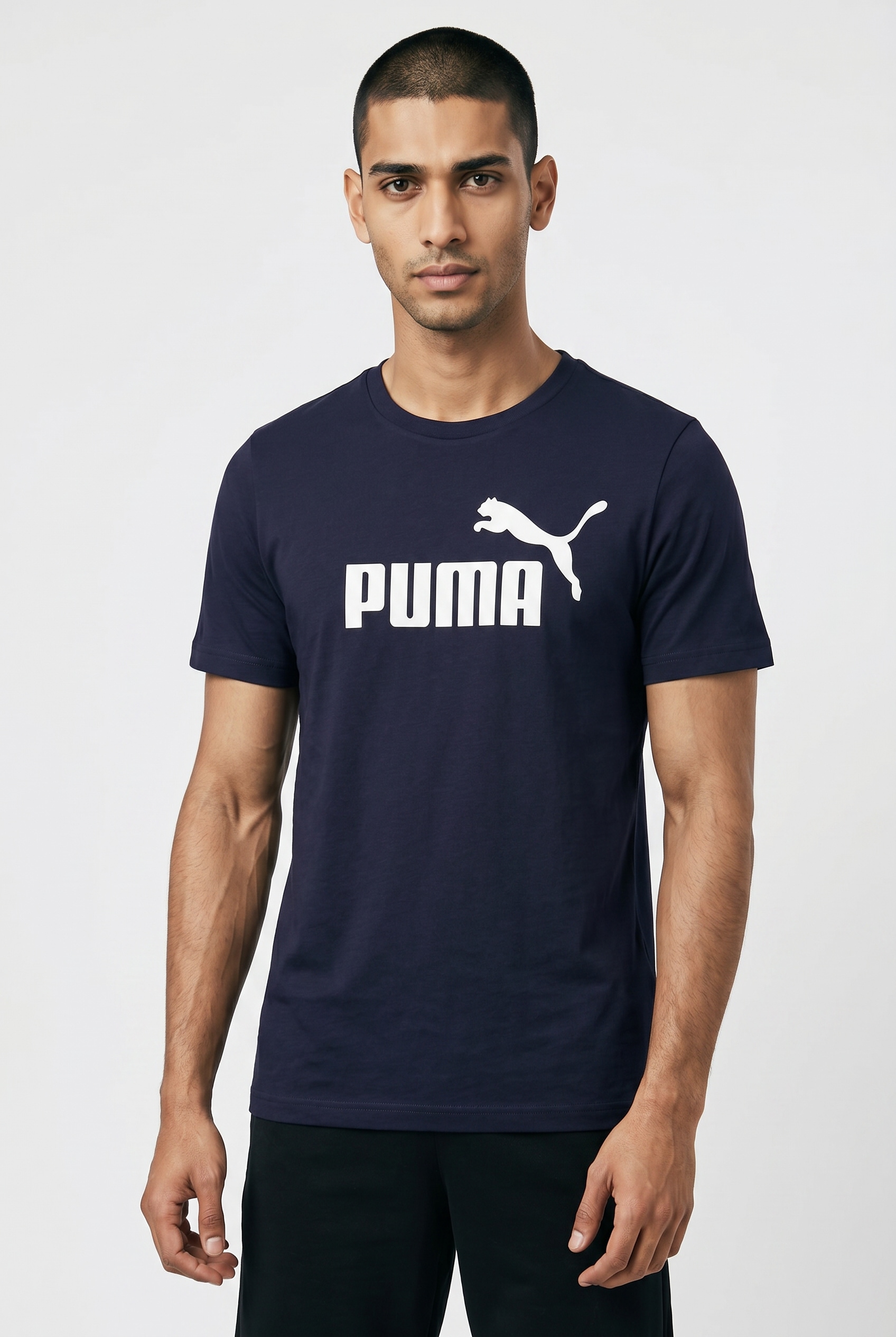 PUMA T-Shirt "ESS NO 1 LOGO TEE" sportlicher Stil, Kurzarm, Rundhalsausschnitt