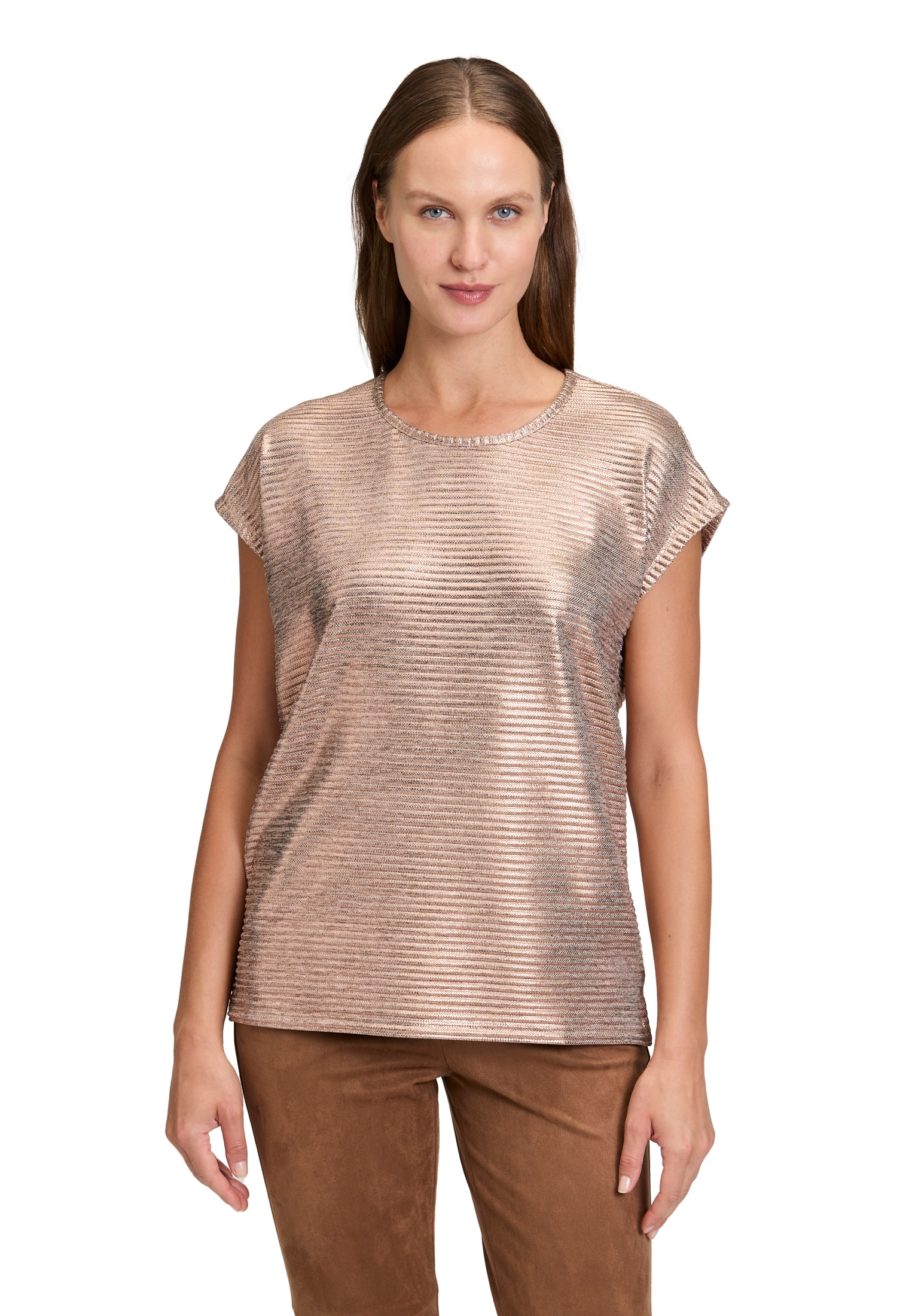 Betty Barclay Kurzarmshirt "Betty Barclay Casual-Shirt mit Glanzeffekt", (1 günstig online kaufen