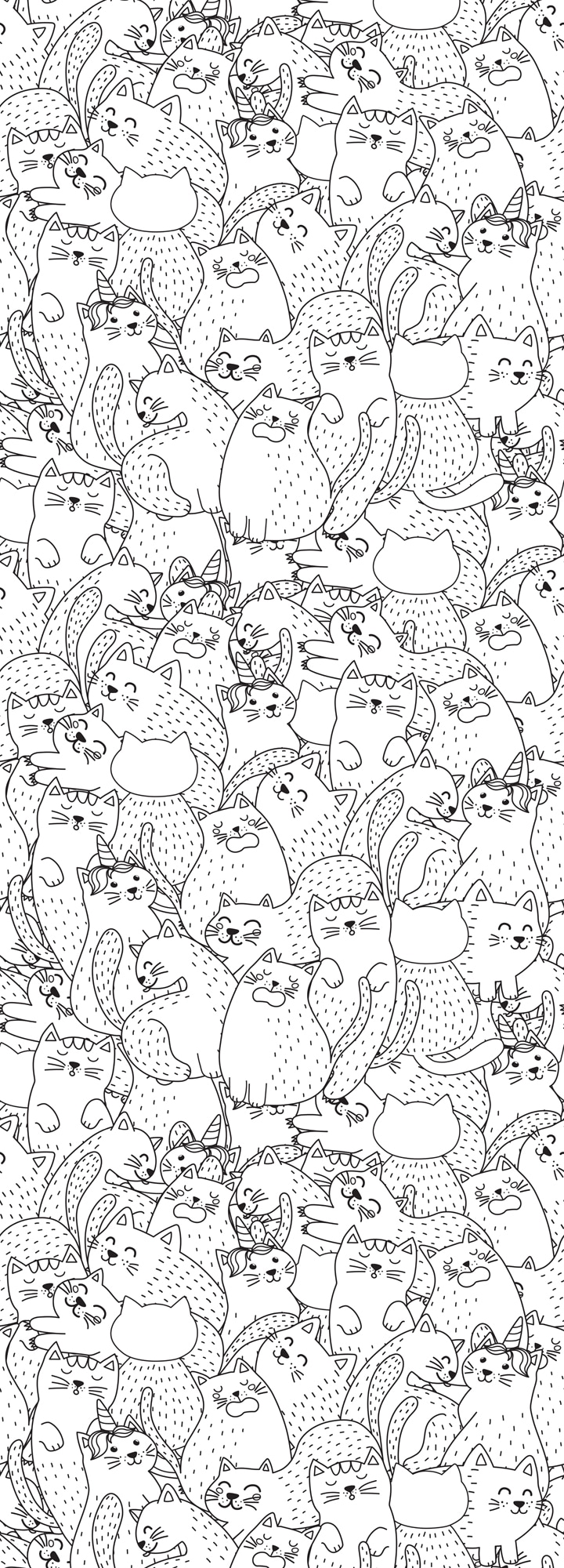queence Wandsticker »Katzen«, (1 St.), DIY-Wandsticker zum Bemalen